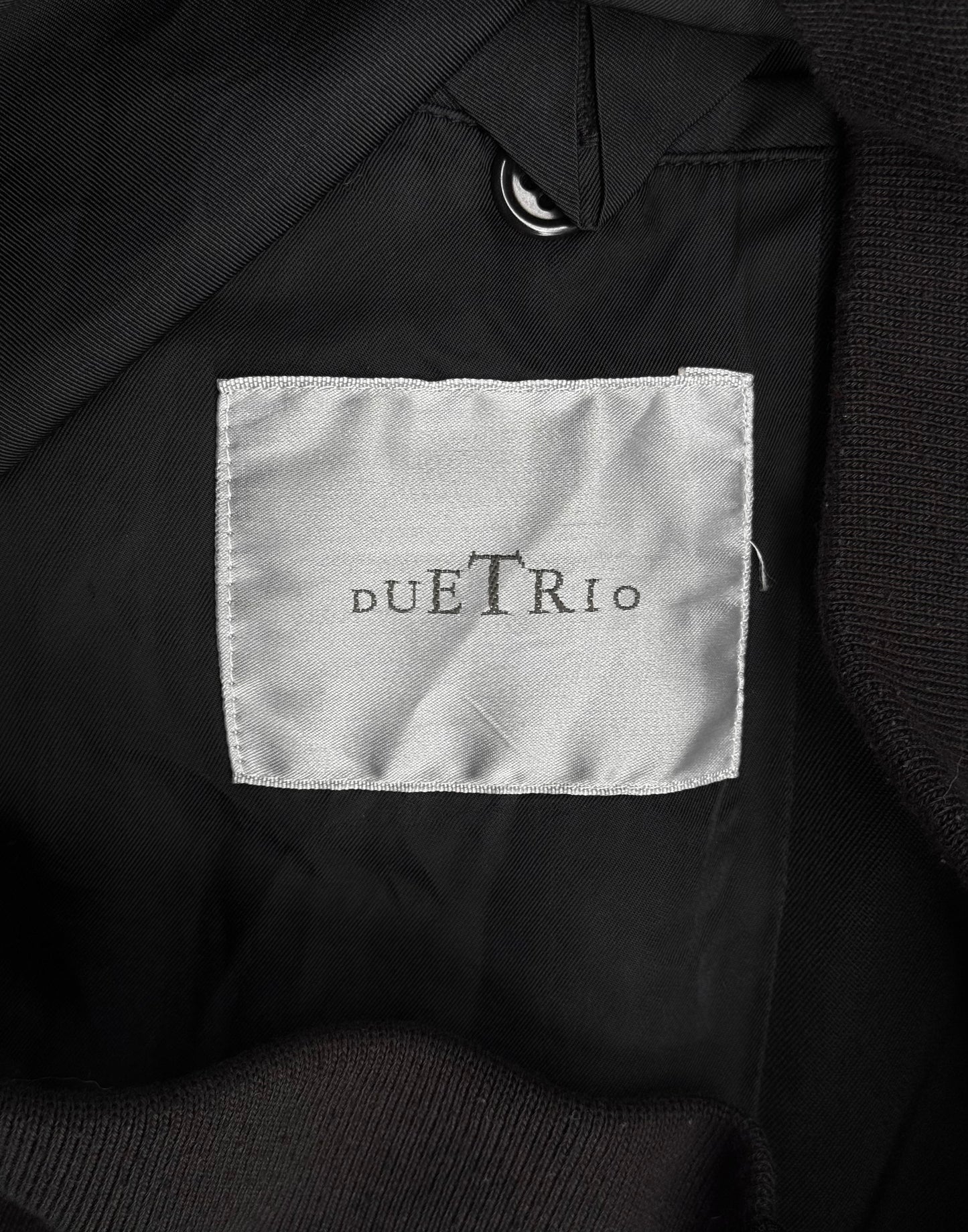 DUETRIO by Issey Miyake Vintage 80s Cropped Wool Bomber Jacket