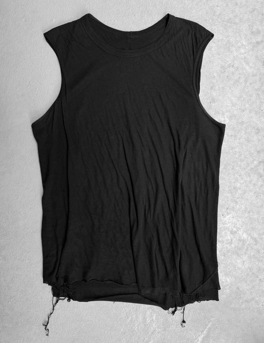 Rick Owens DRKSHDW Distressed Double-layered Tank Top