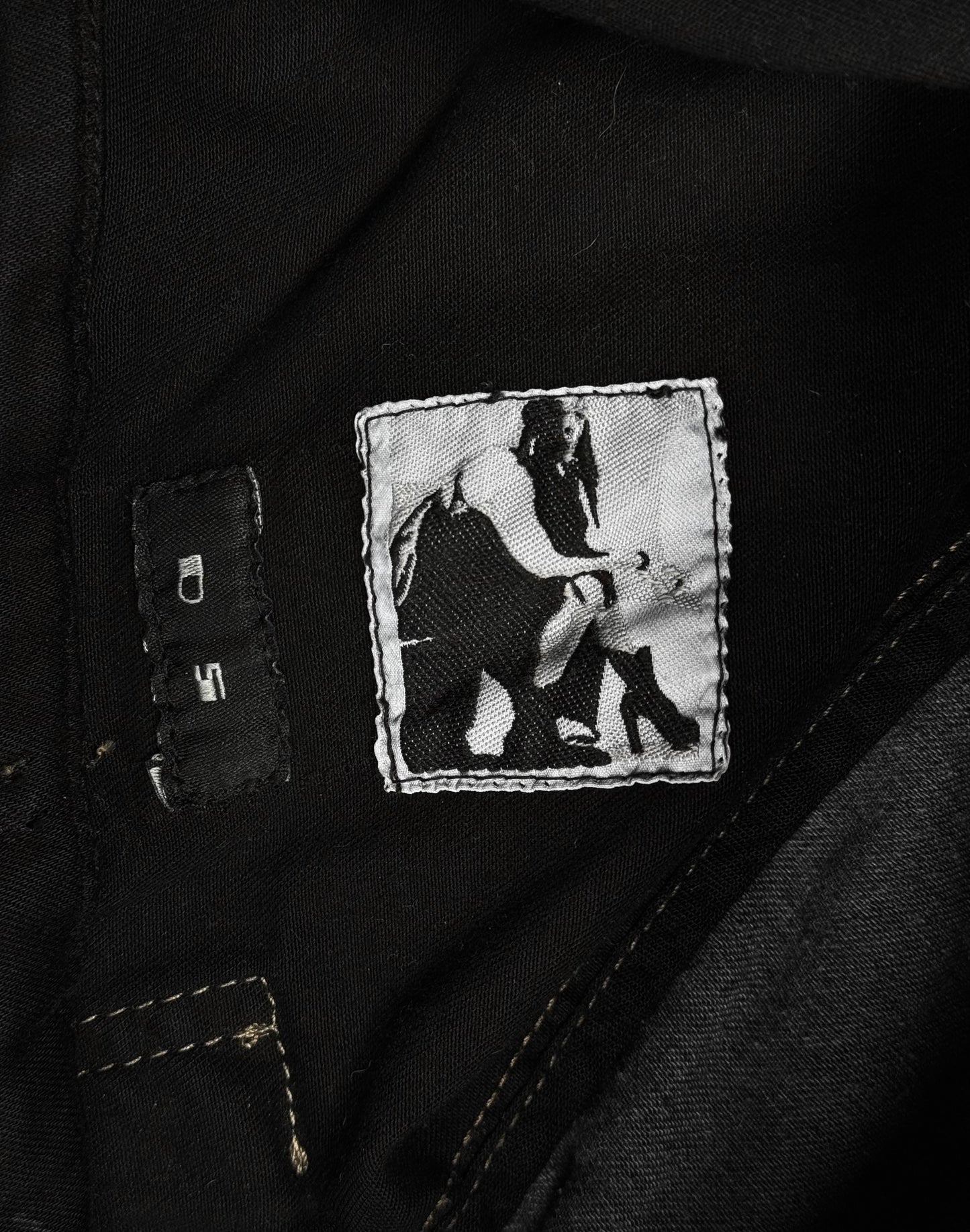 Rick Owens DRKSHDW AW13 "PLINTH" Leather Sleeve Waxed Exploder Jacket