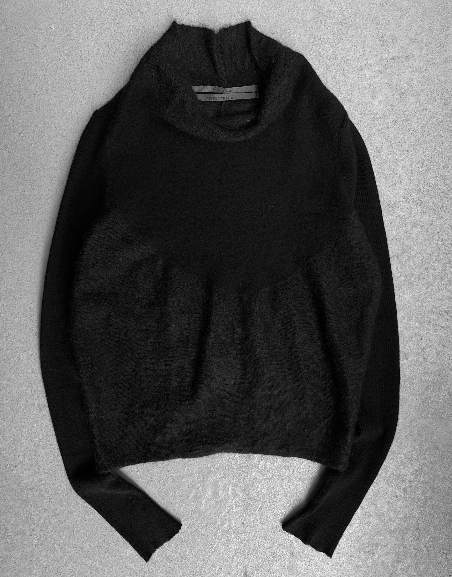 Rick Owens AW06 “DUSTULATOR” Mohair Sheer Panels Turtleneck Knit