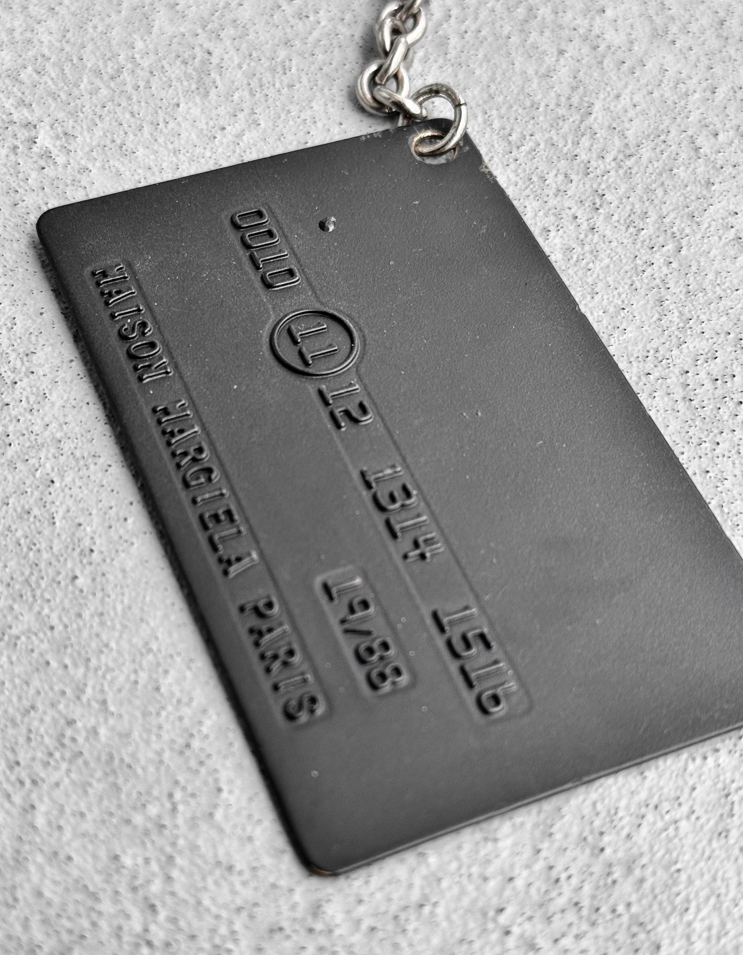 Maison Martin Margiela SS21 Black Brass Credit Card Keyring