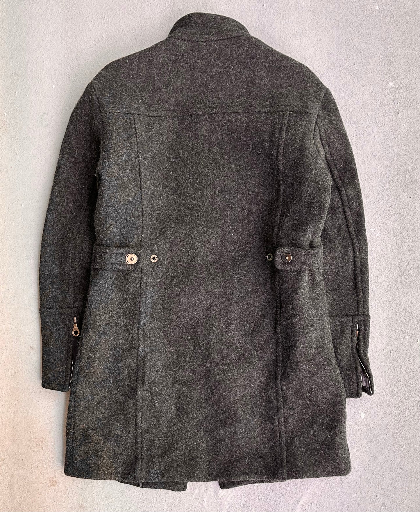 5351 Pour Les Hommes Early 00s Wool Stand Collar Coat