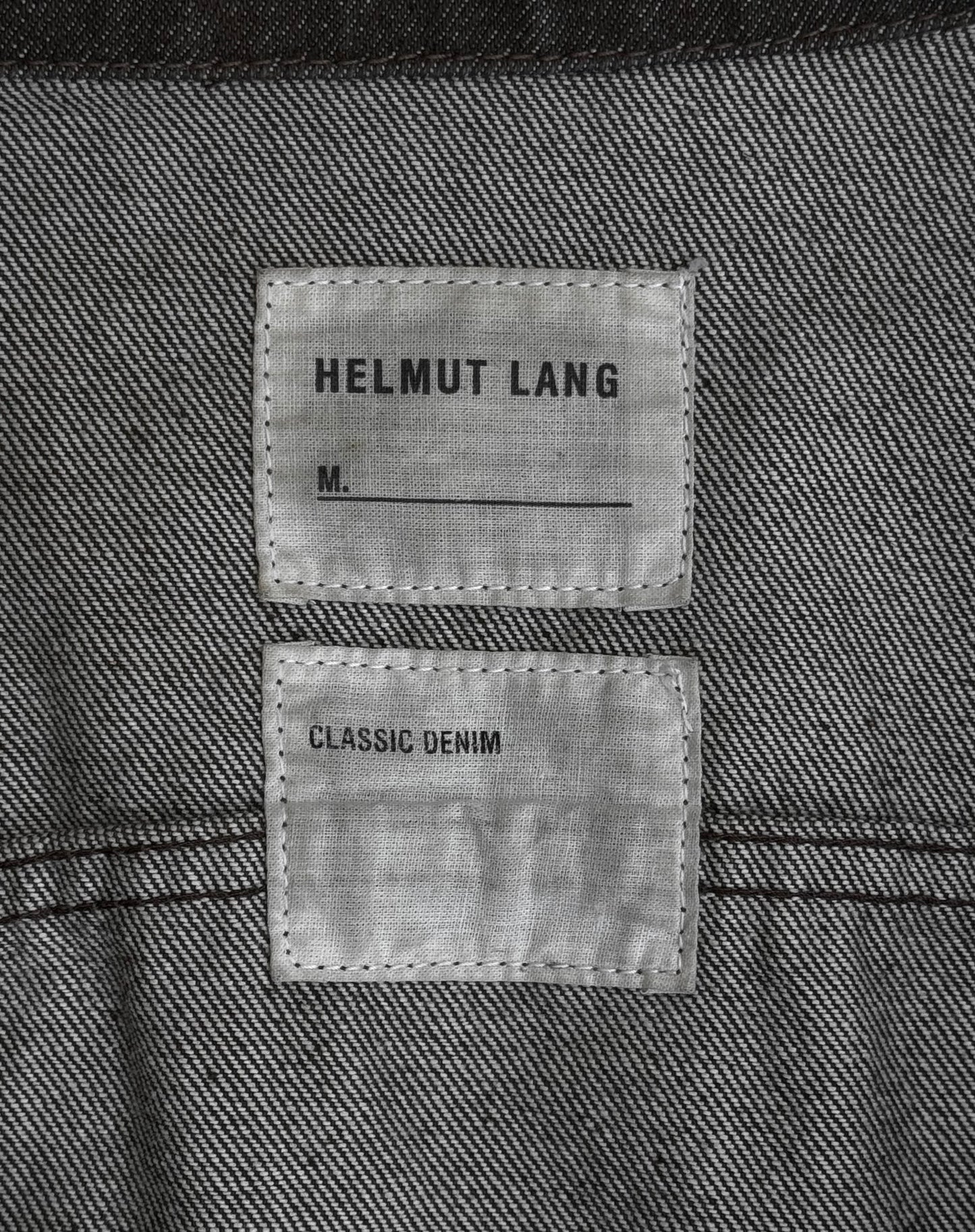 Helmut Lang Early 00s Washed Brown Cropped Denim Jacket