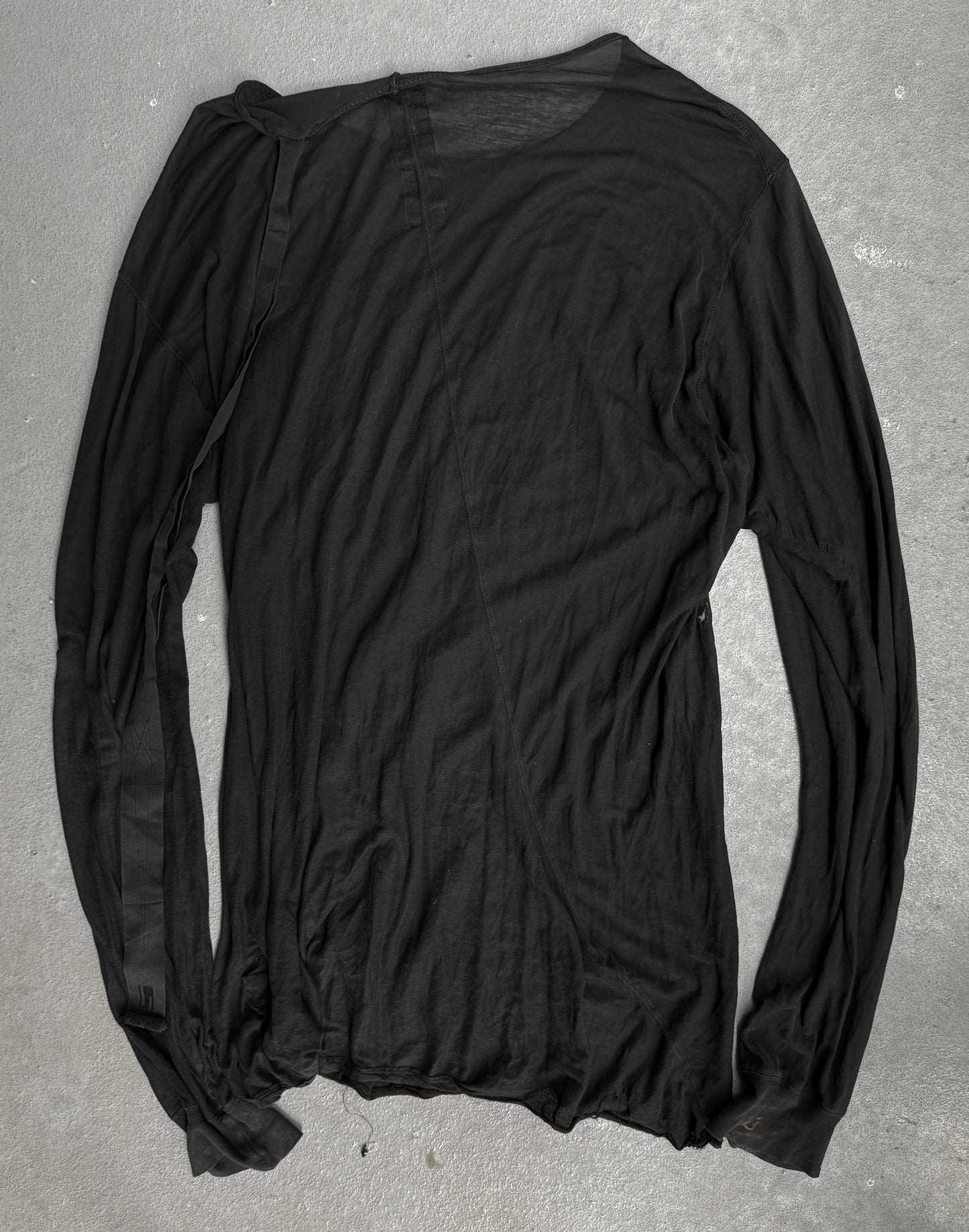 Rick Owens DRKSHDW AW12 "MOUNTAIN" Sheer Pentagram Long-sleeves