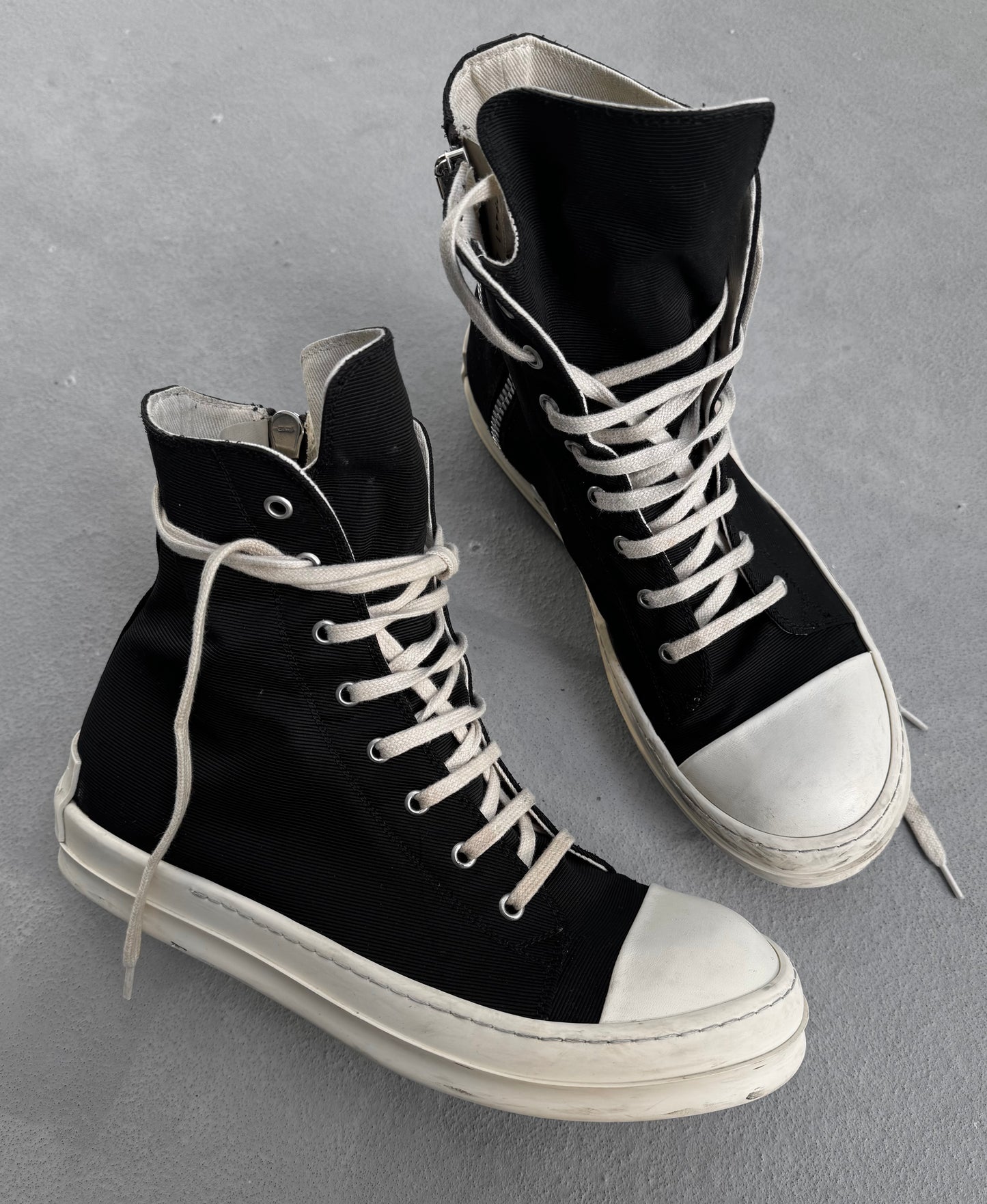 Rick Owens DRKSHDW AW22 “STROBE” Nylon Ramones Sneakers