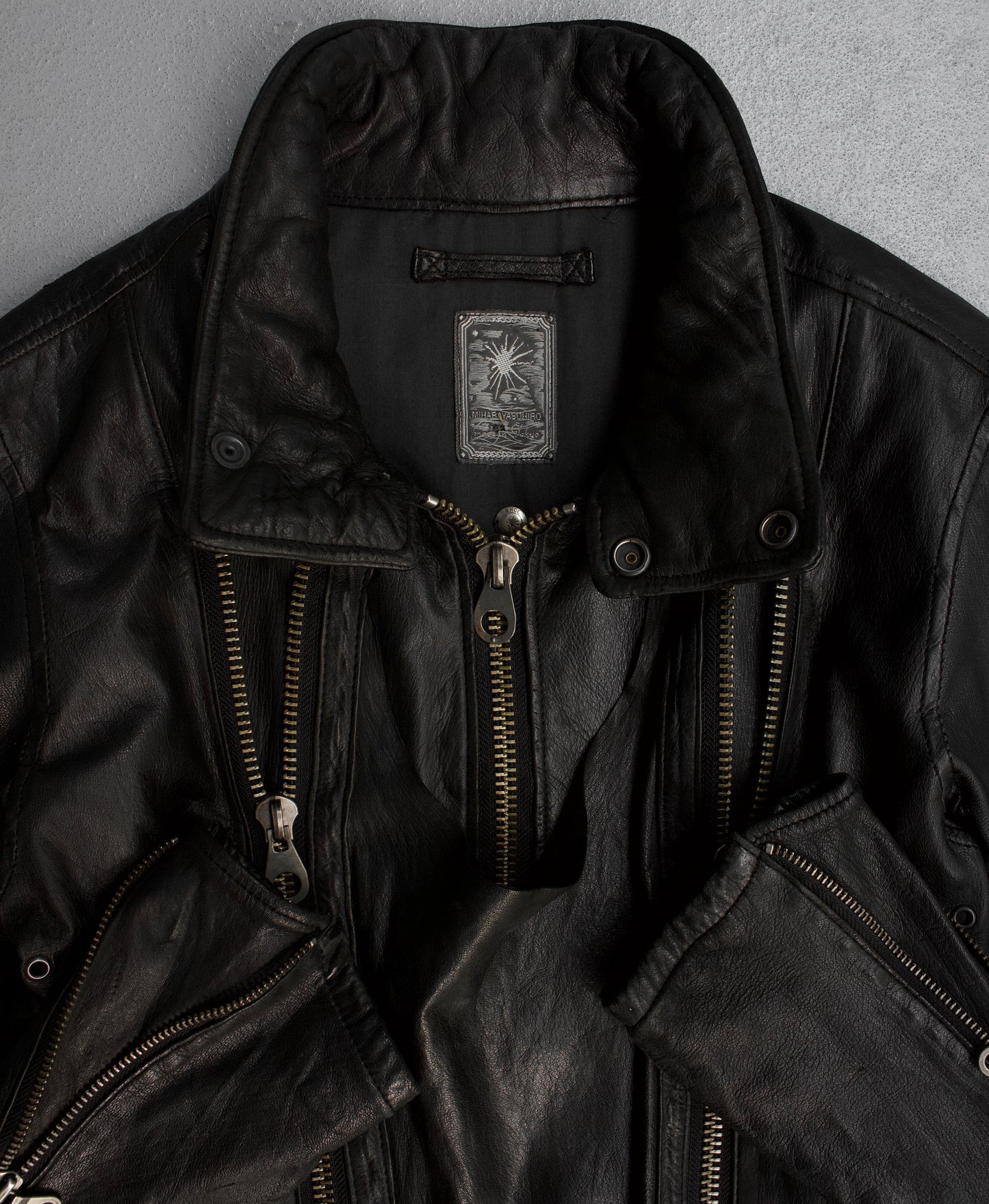 MiharaYasuhiro AW08 Reconstructed Multi-zip Deerskin Leather Jacket