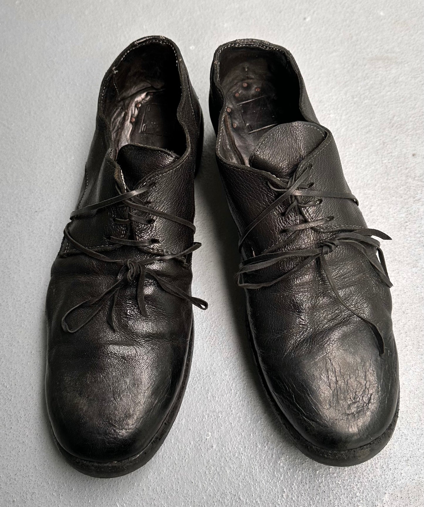GUIDI ‘992’ Vegetable-tanned Cordovan Leather Derbies