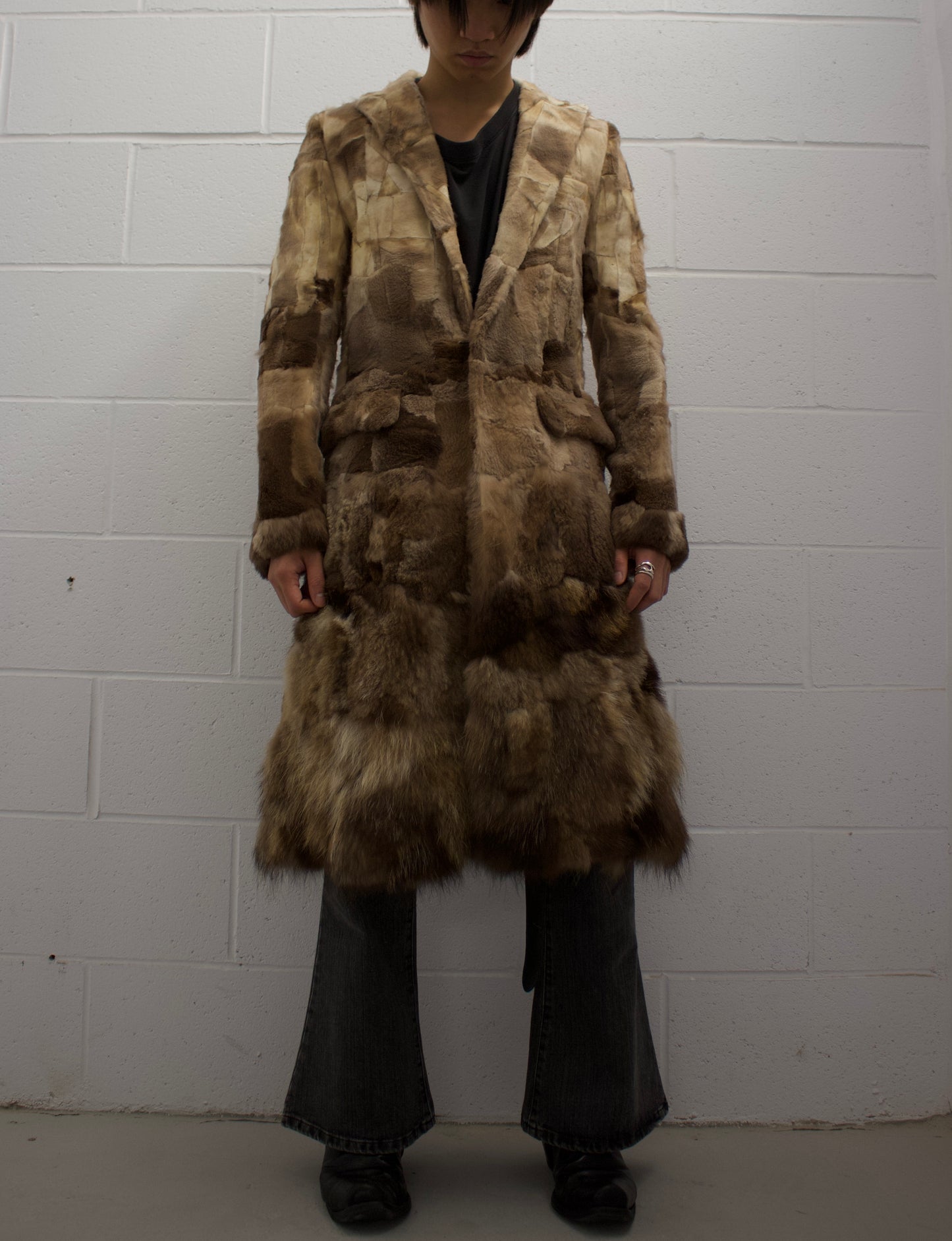 MiharaYasuhiro AW02 Raccoon Fur Coat