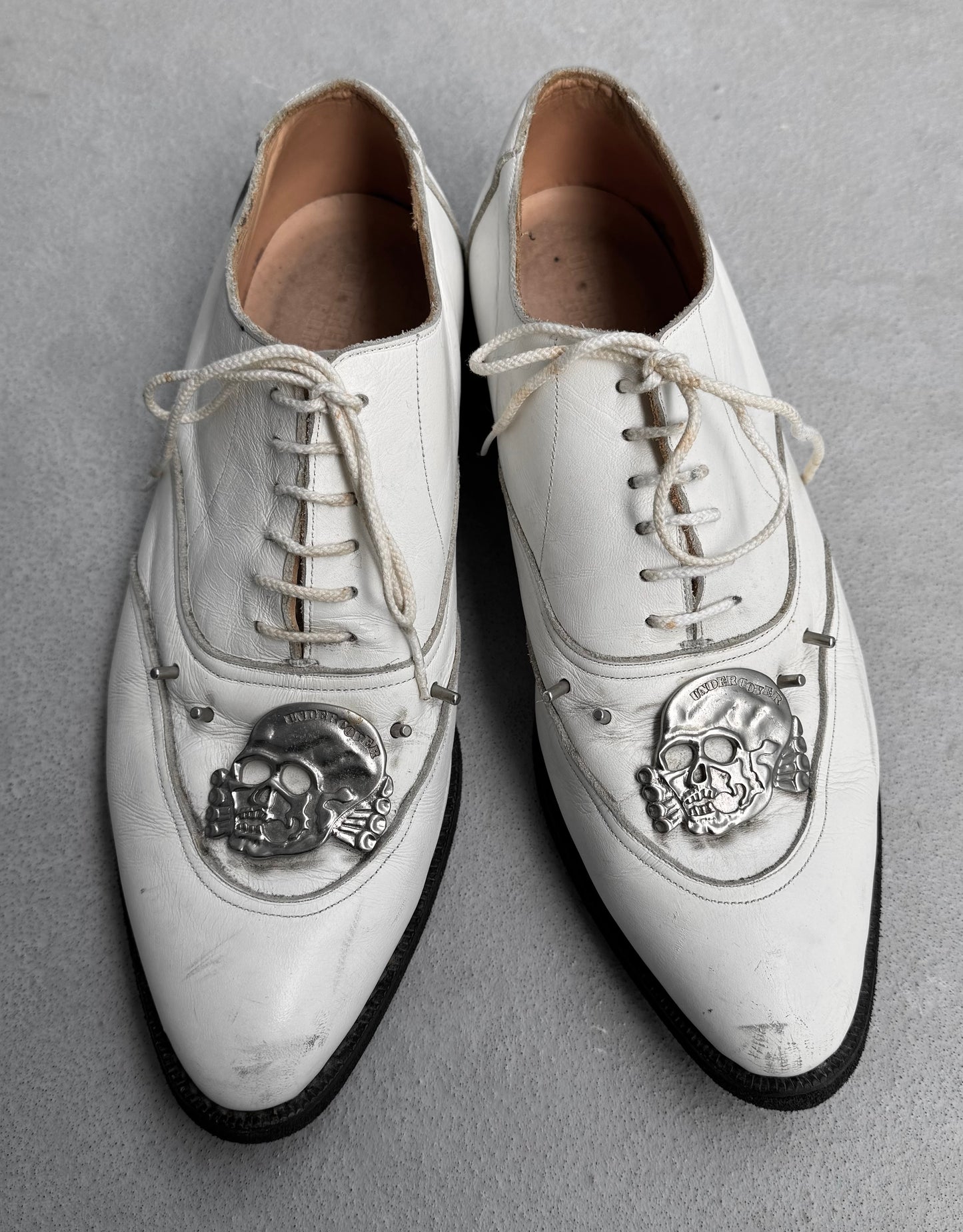 UNDERCOVER AW02 “Witch’s Cell Division” Skull Studded ‘Punk’ Leather Derbies
