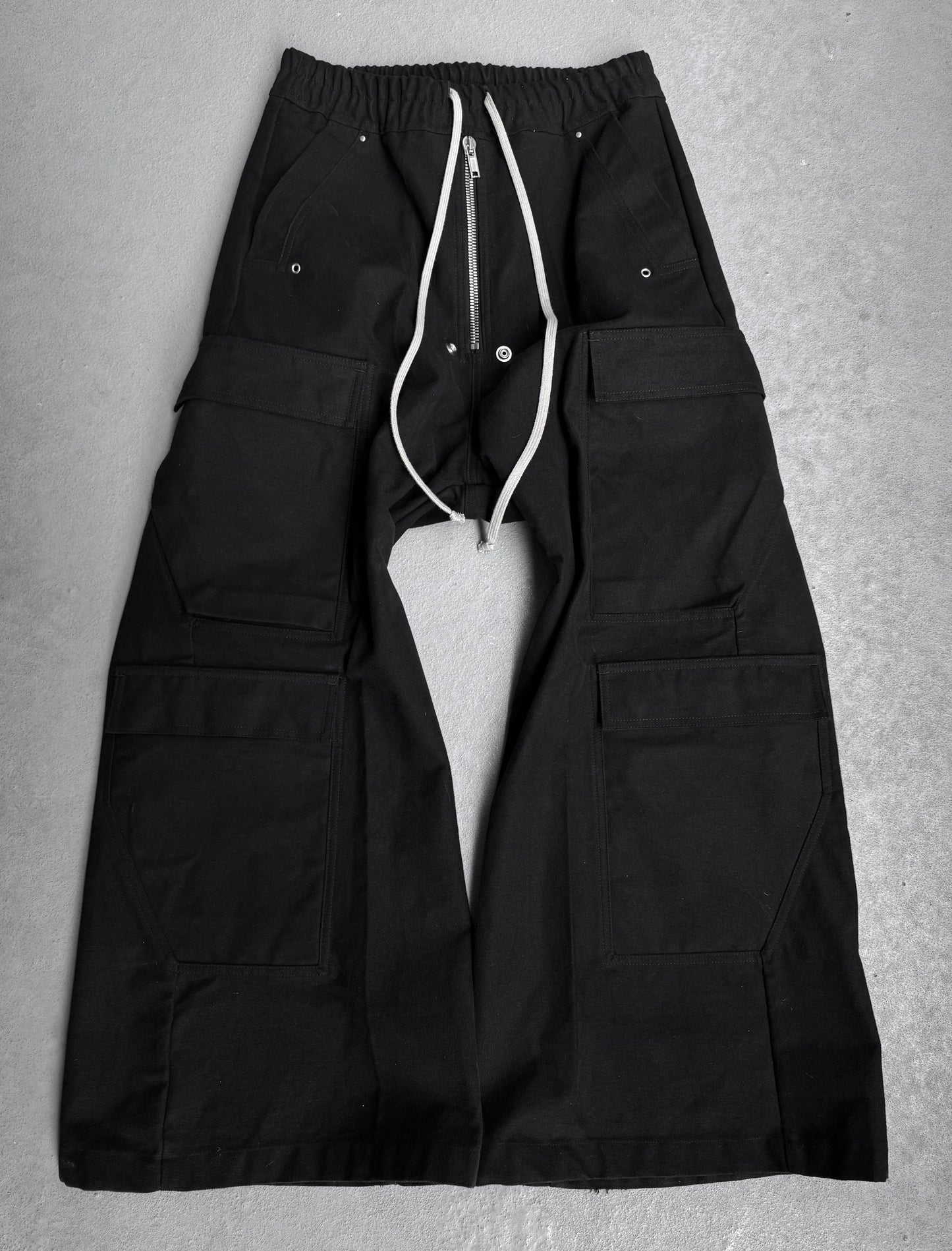 Rick Owens AW23 “LUXOR” Moleskin Jumbo Leg ‘Bela’ Cargo Pants