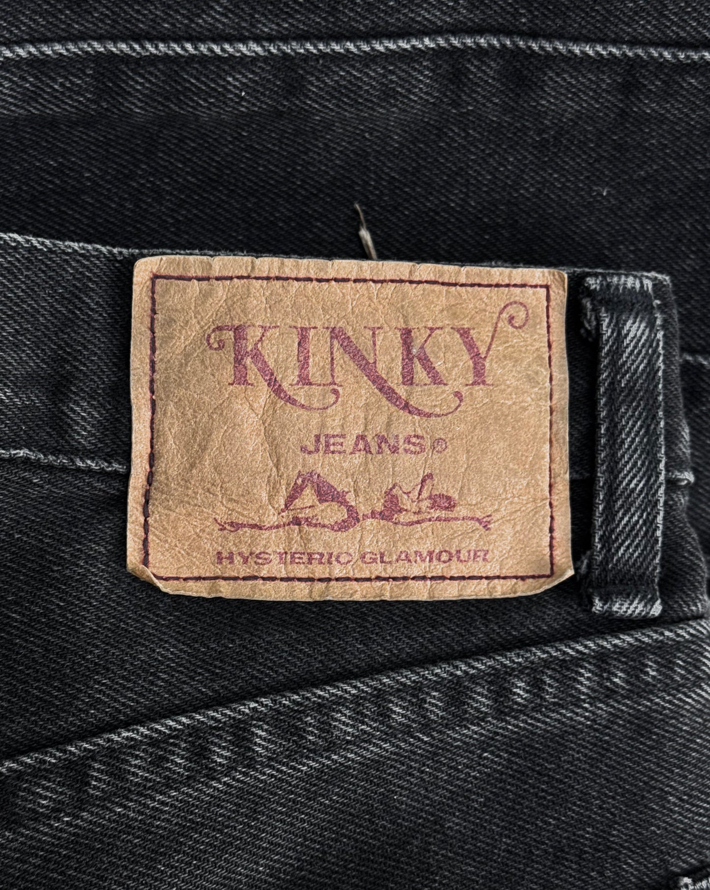 Hysteric Glamour Early 00s ‘Kinky’ Grey Flare Hagi Denim
