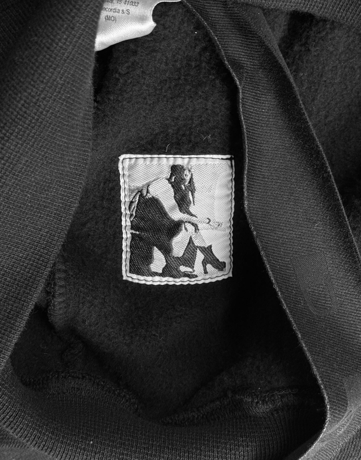 Rick Owens DRKSHDW AW22 “STROBE” Black Drawstring Jason Hoodie