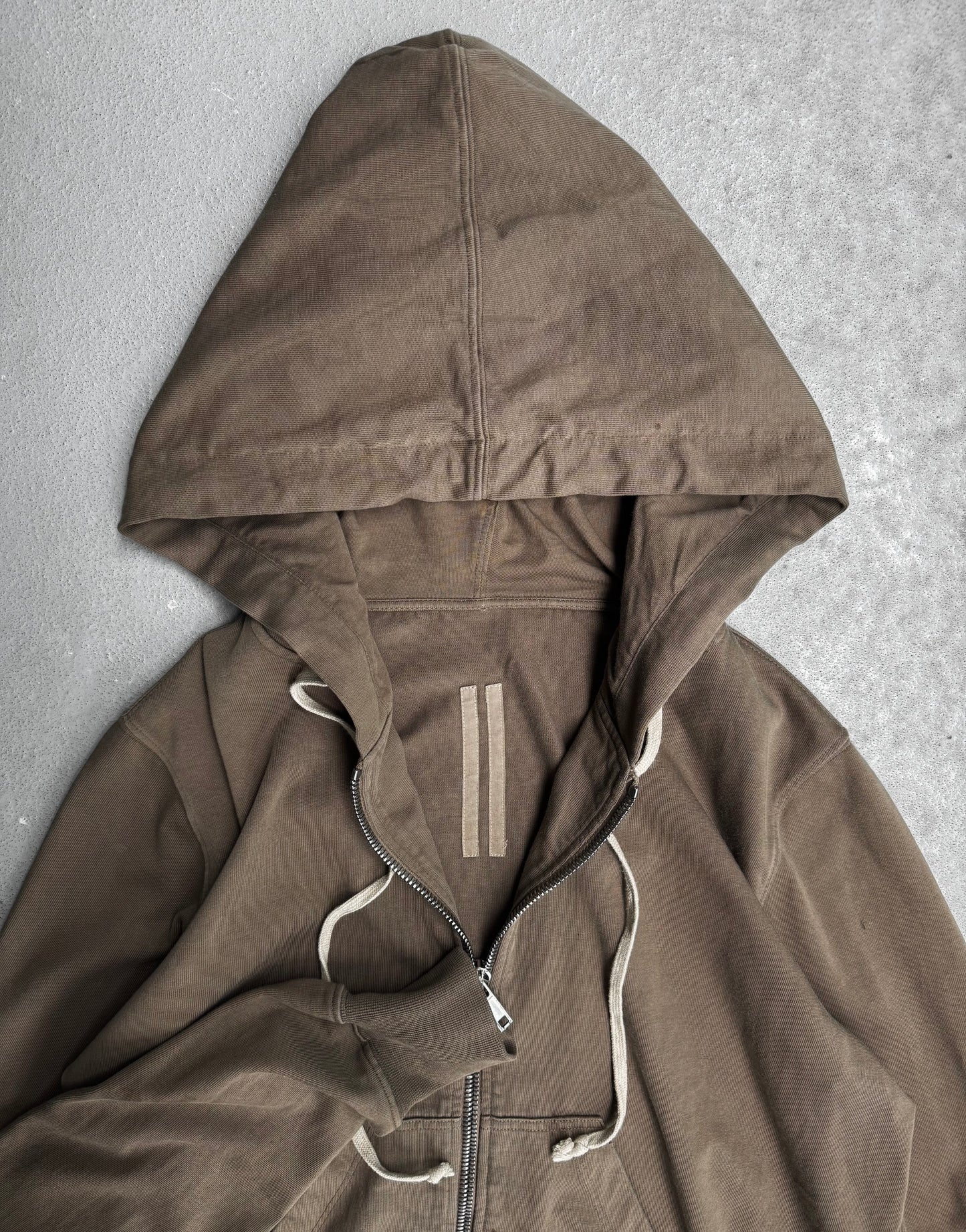 Rick Owens DRKSHDW SS23 “EDFU” Dust Jason Drawstring Hoodie