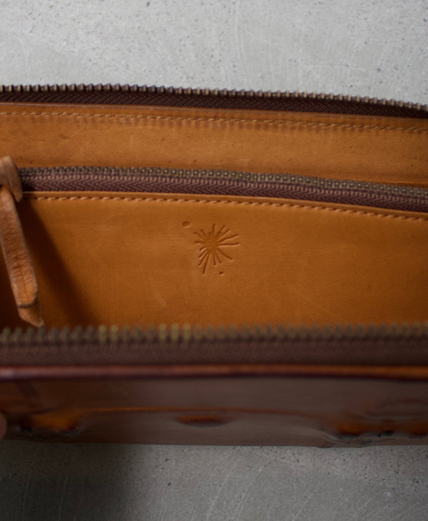 MiharaYasuhiro Early 00s “Invisible II” Trompe-l'œil Cow Leather Long Wallet