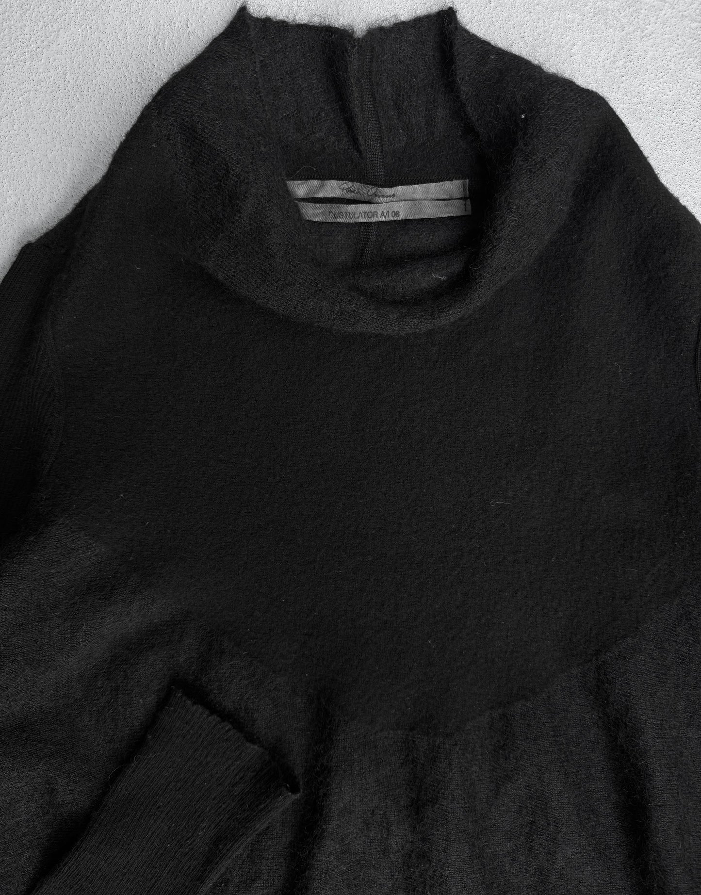 Rick Owens AW06 “DUSTULATOR” Mohair Sheer Panels Turtleneck Knit