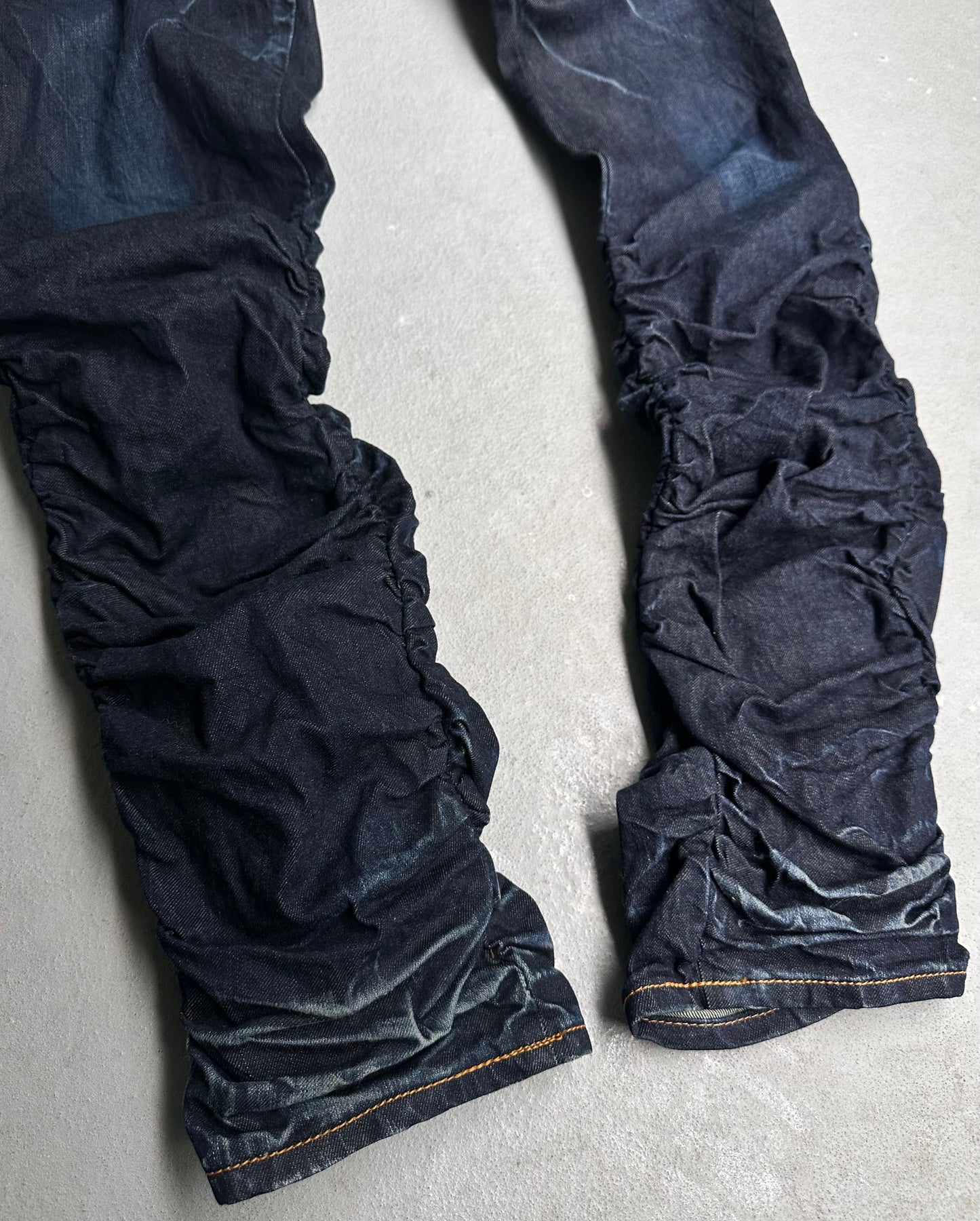 RipVanWinkle Early 00s Wrinkle Stacked Indigo Denim