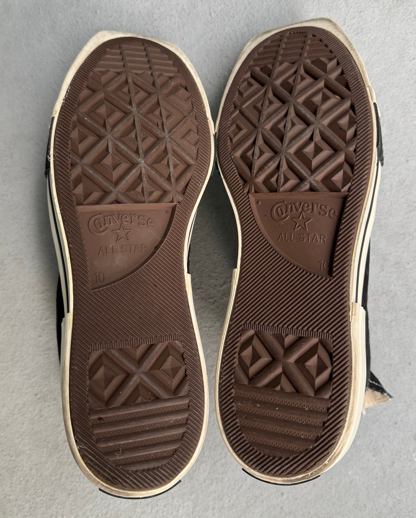 Rick Owens DRKSHDW x Converse “TURBODRK” Black Square-toe Sneakers