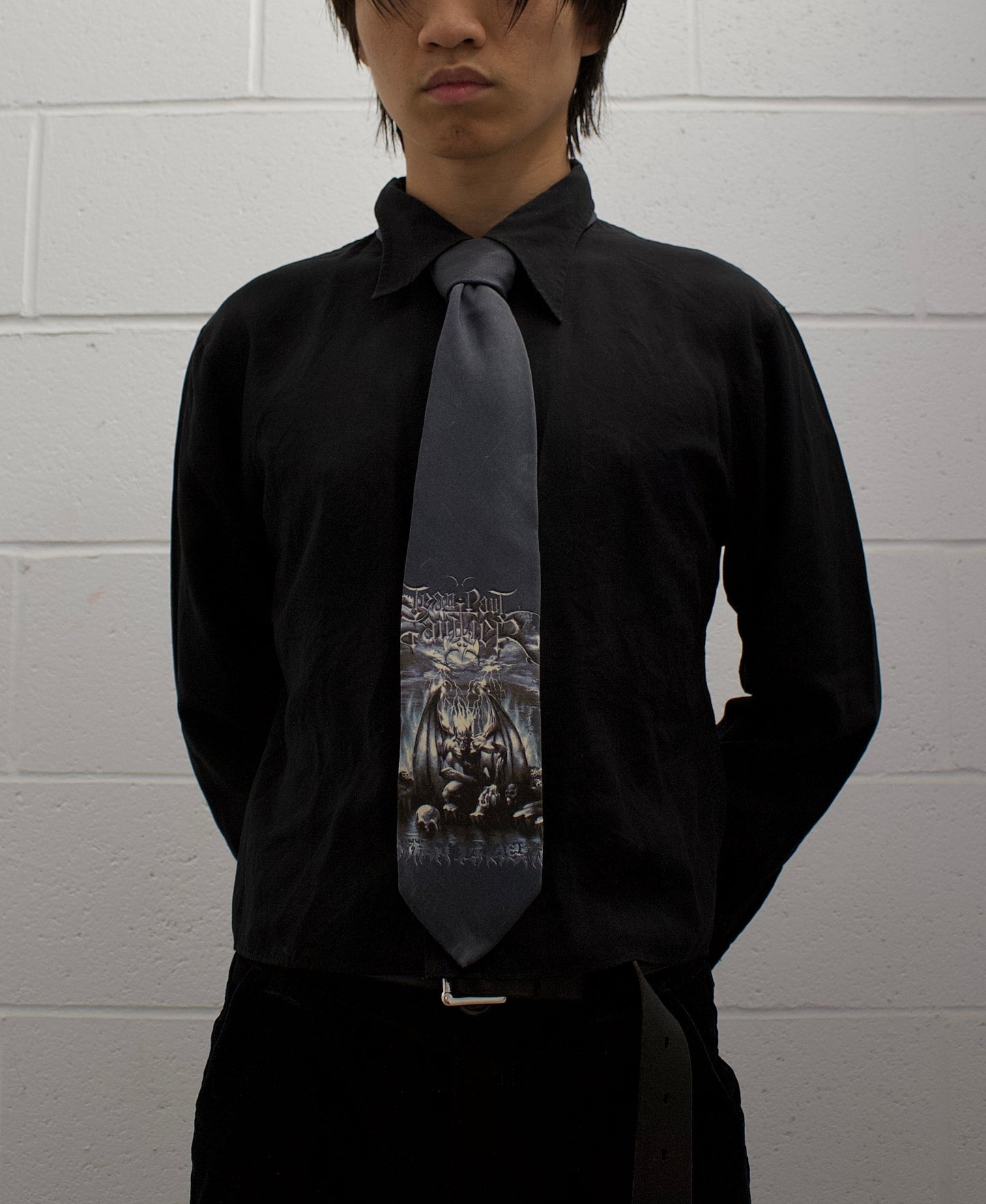 Jean-Paul GAULTIER HOMME SS01 “Satan” Graphic Tie