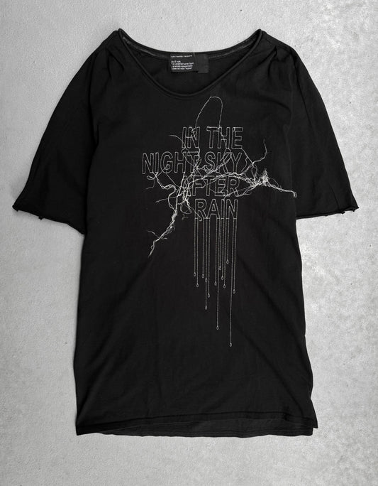 nude:masahiko maruyama AW20 Frayed ‘In The Night Sky’ Embroidered T-shirt