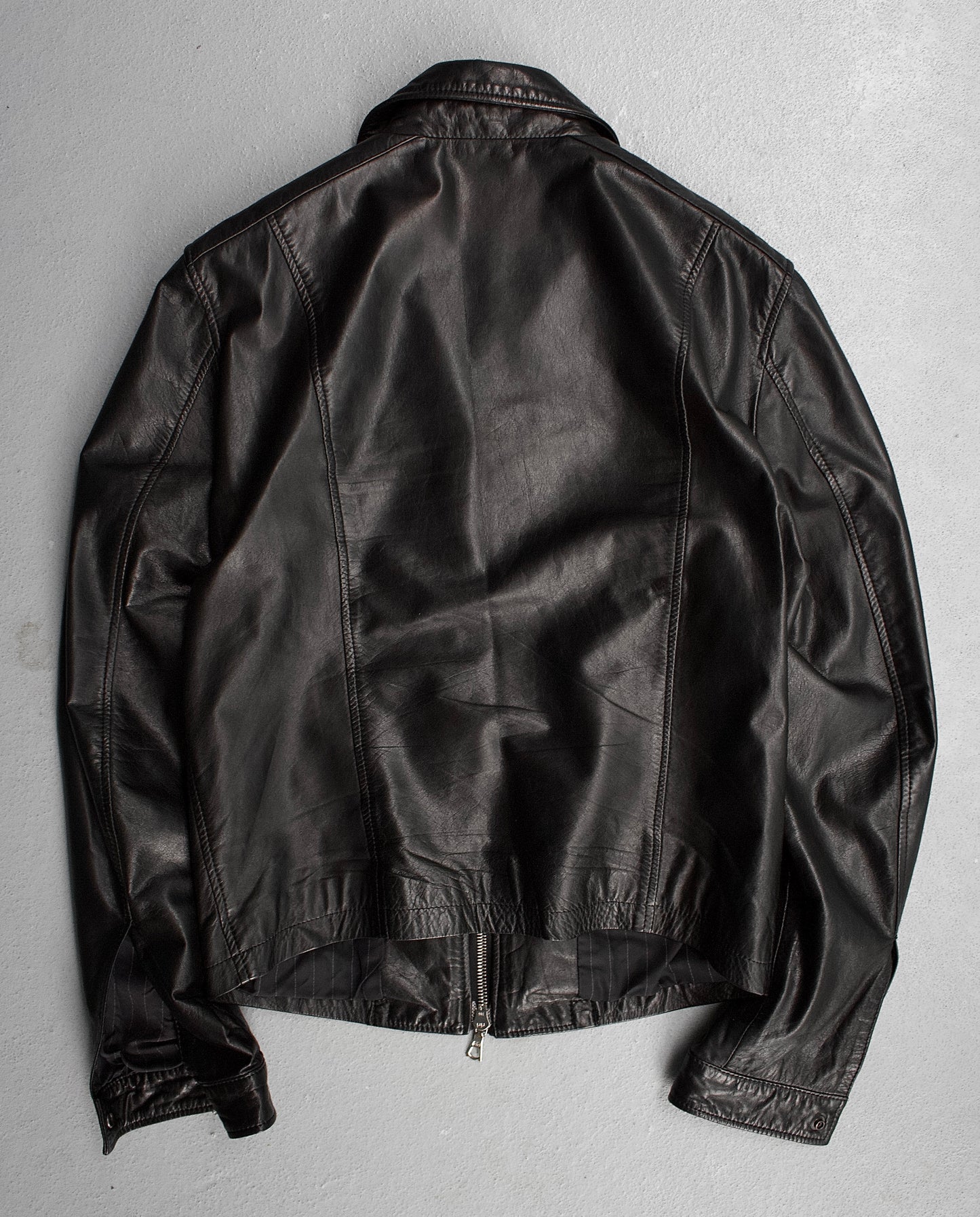 Lounge Lizard 00s Calfskin Cafe Racer Jacket
