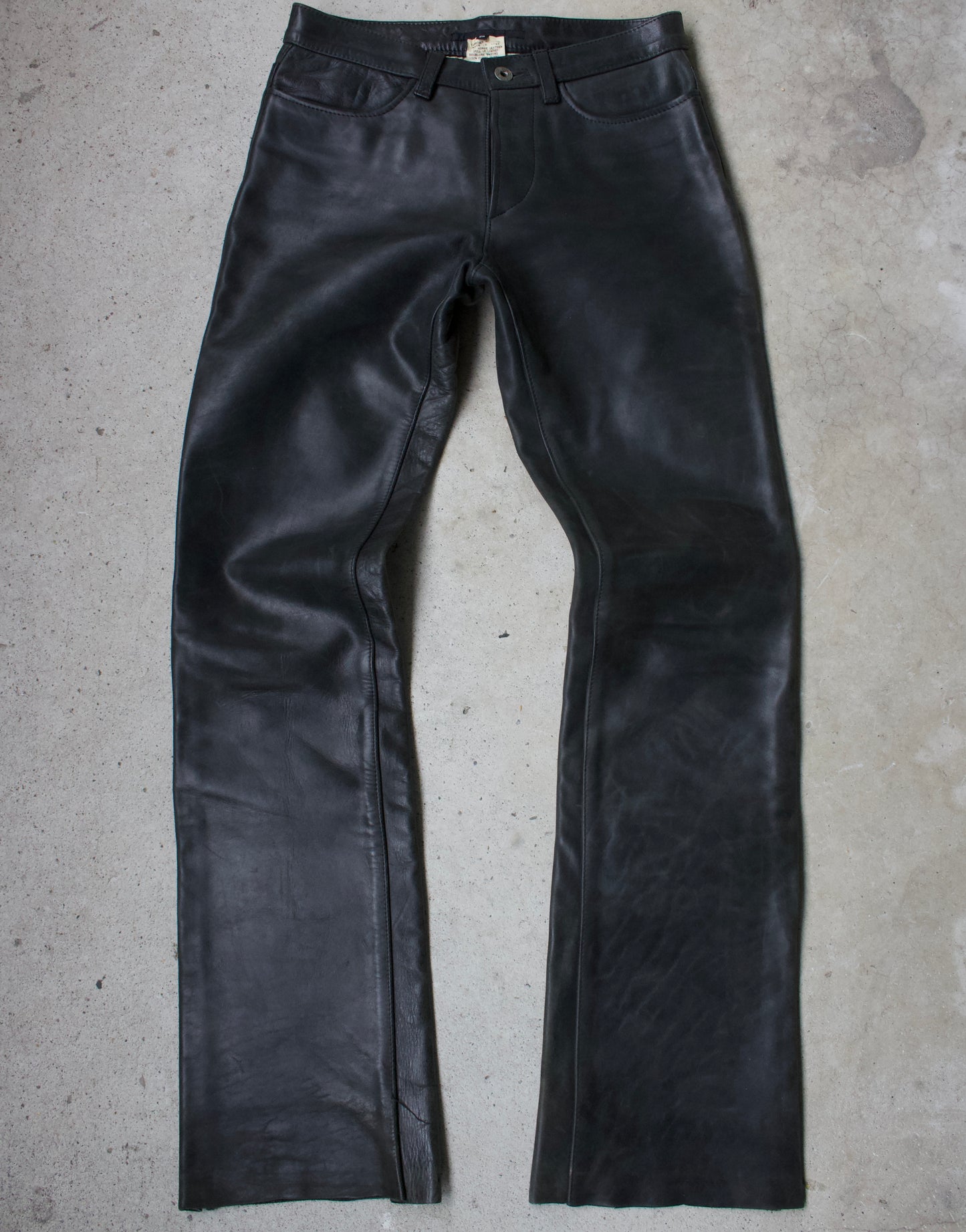 RipVanWinkle 00s Garment-Dyed Horse Leather Bootcut Pants
