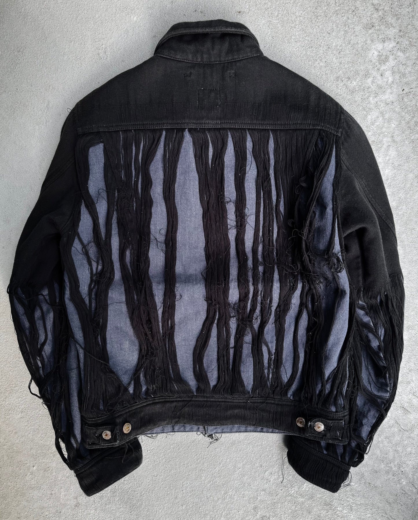 MiharaYasuhiro AW06 Distressed ‘Mummy’ Wool Lined Denim Jacket