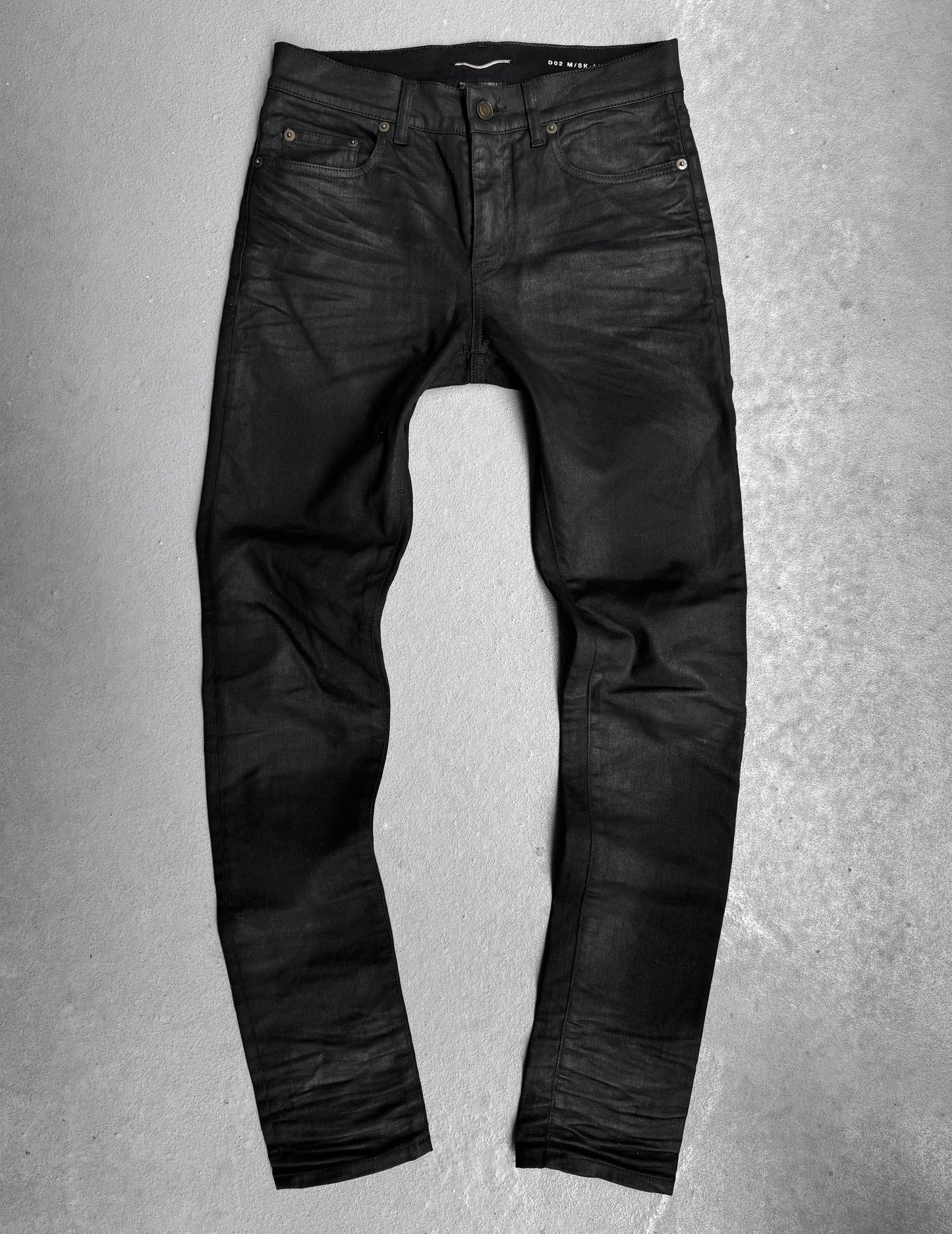 Saint Laurent Paris SS16 Waxed ‘D02’ Skinny Denim
