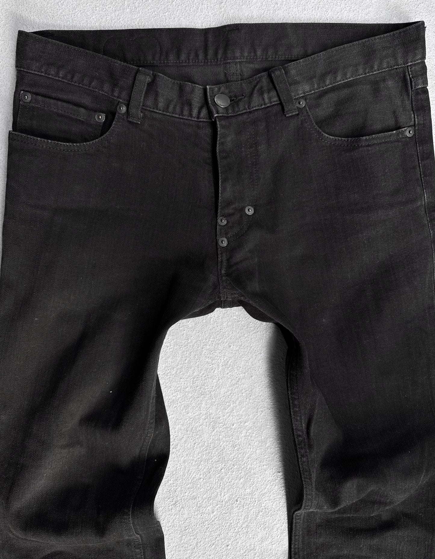 Number (N)ine AW06 “NOIR” Black Bootcut Slim-fit Denim