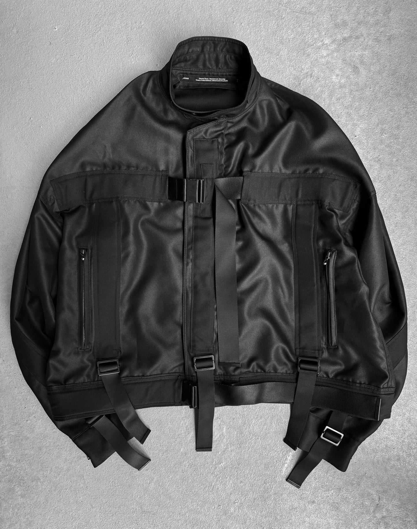 Julius_7 SS22 “obscure;” Parachute Nylon Bomber Jacket