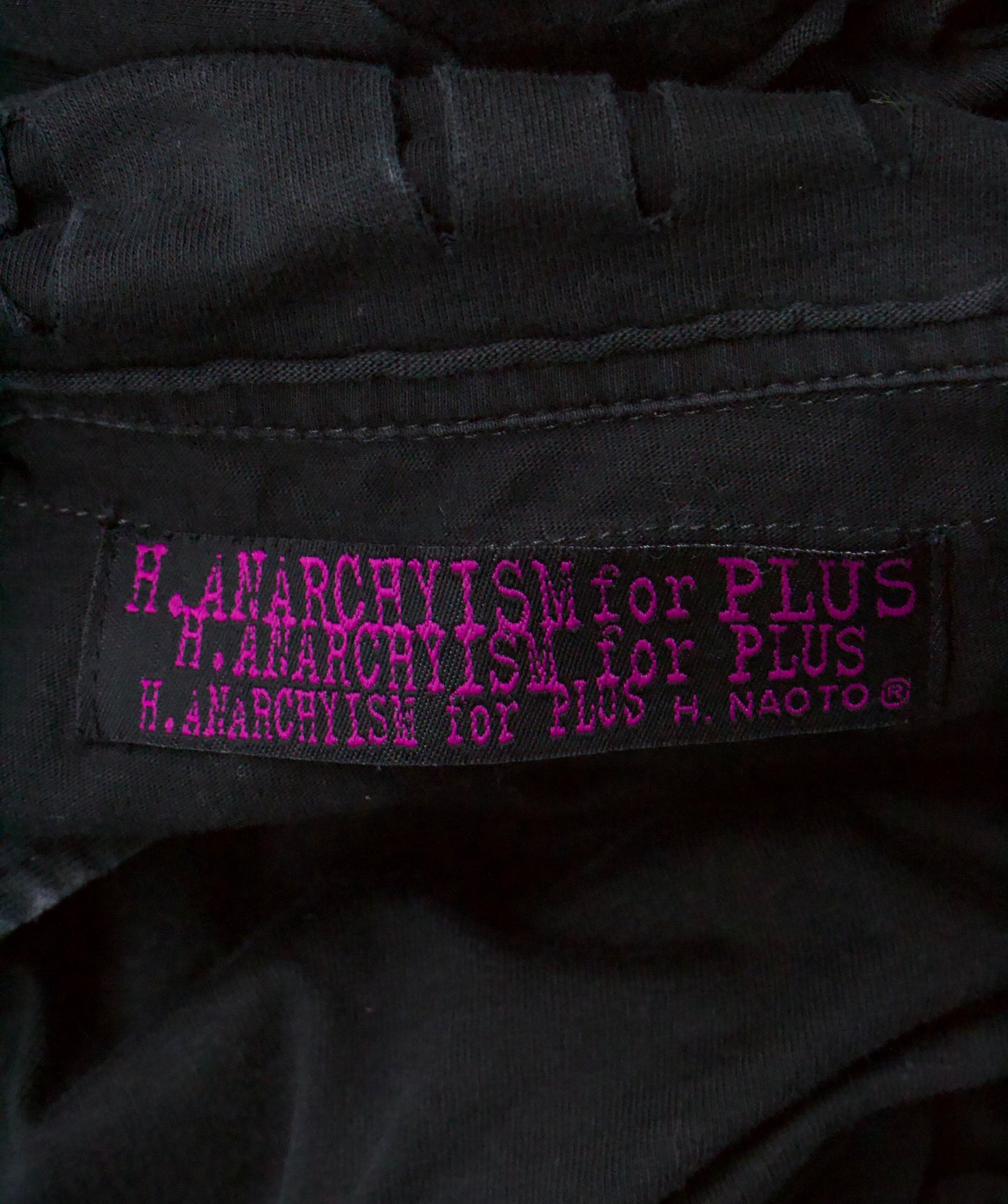 h.NAOTO H.ANARCHYISM for PLUS 00s Distressed Cut-out Buttons Jacket