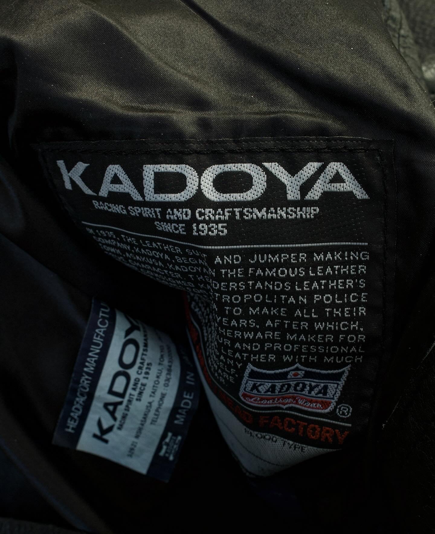 KADOYA Head Factory 00s Cowhide Leather Motorcycle Cargo Pants