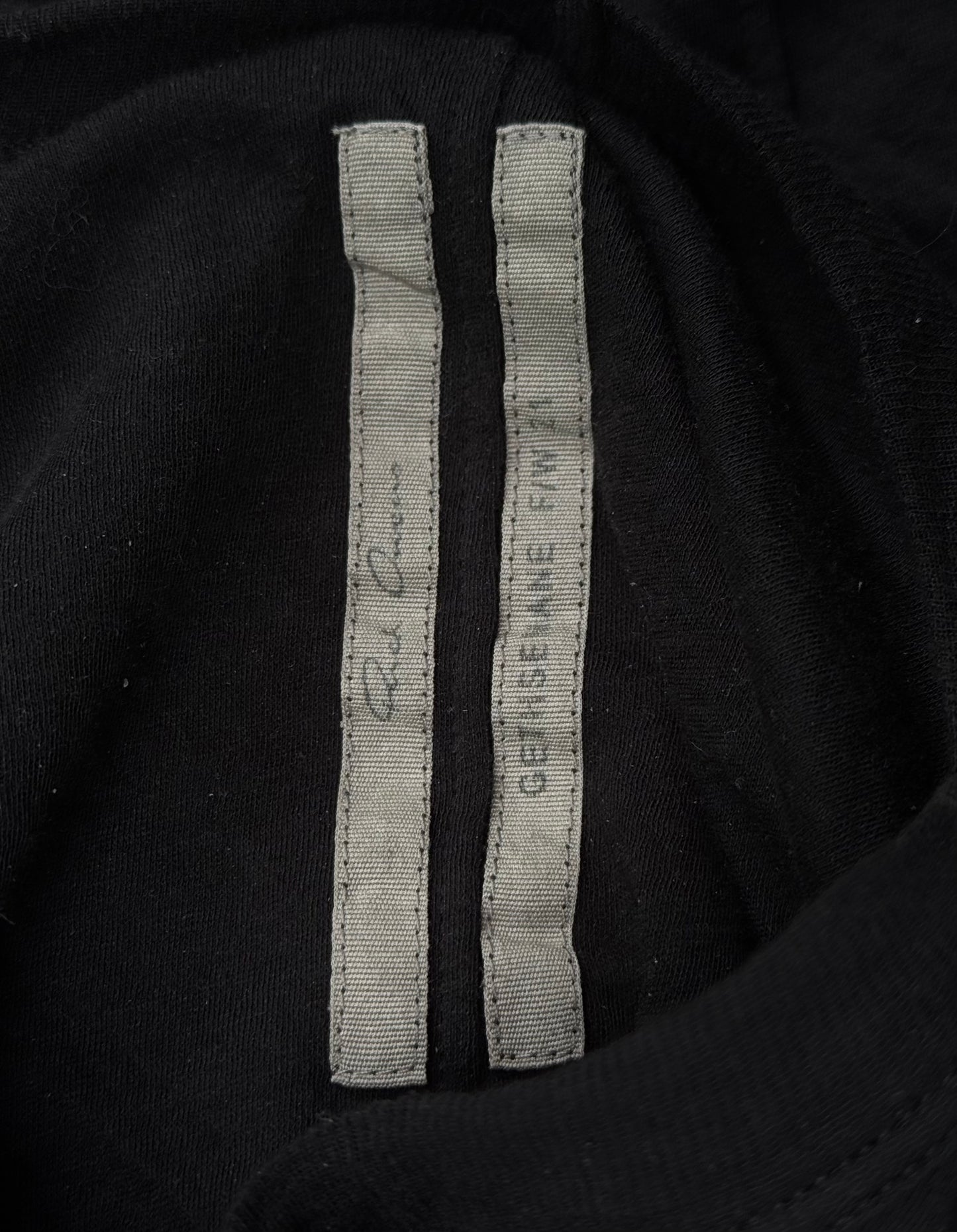 Rick Owens AW21 “GETHSEMANE” Black Double-layered T-shirt