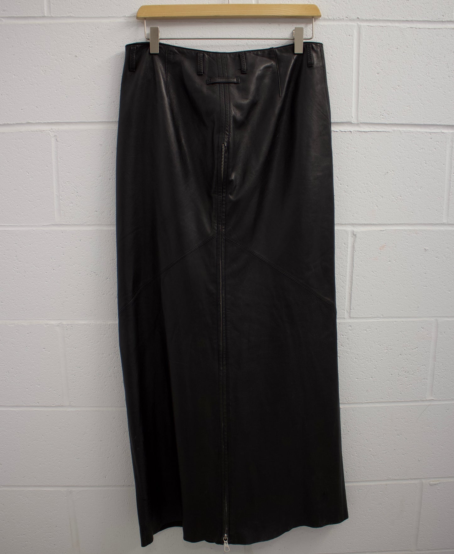 Jean-Paul GAULTIER HOMME Early 00s Two-way Leather Skirt/Wide Leg Pants