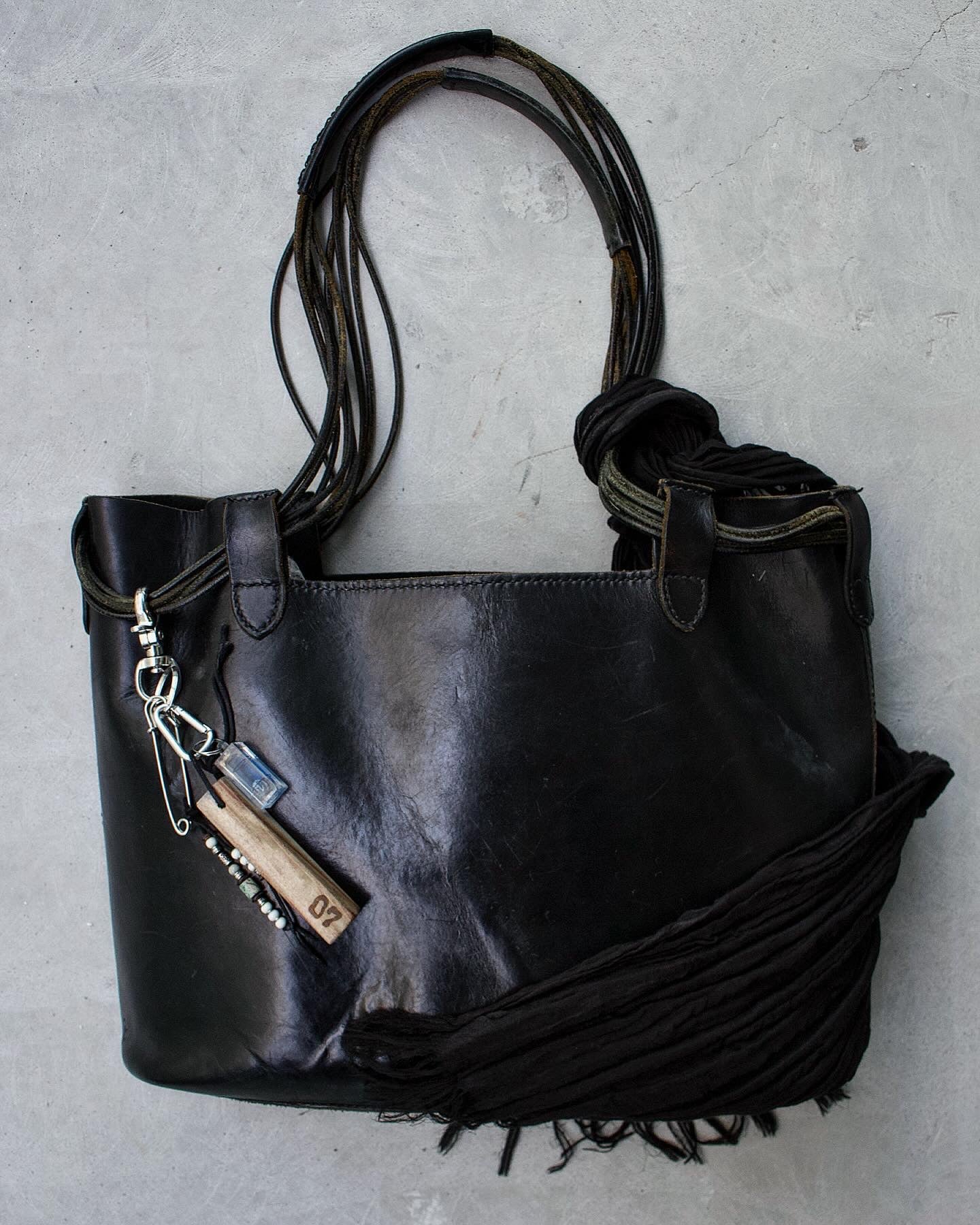 MiharaYasuhiro Late 90s Vintage Cowhide Leather Satchel Tote Bag