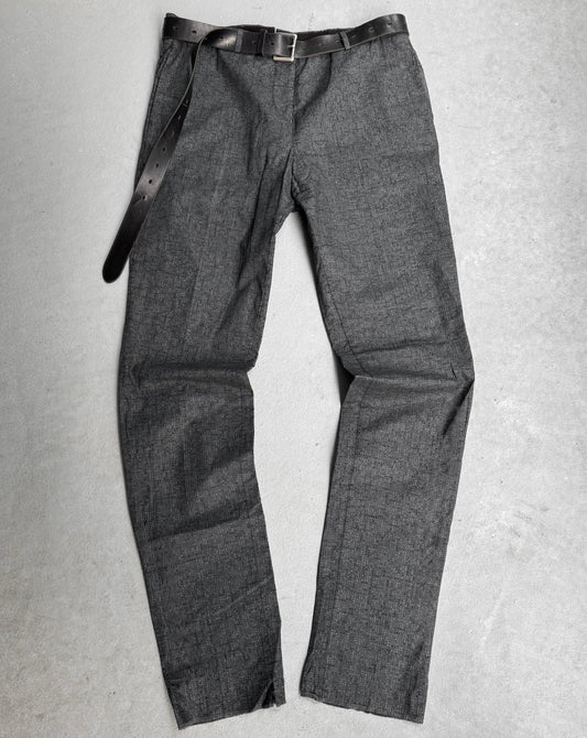 NICOLAS ANDREAS TARALIS Early 00s Laser Cut Slim-fit Dress Pants