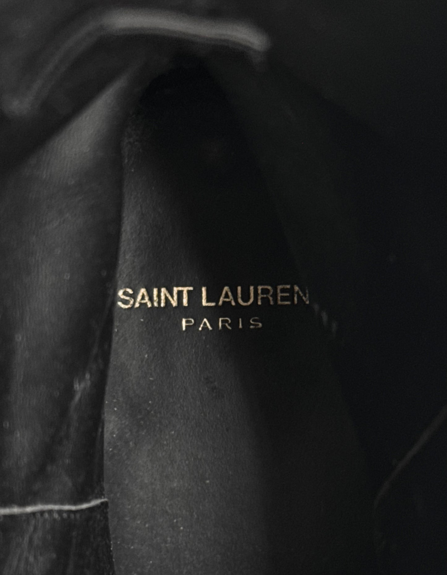 Saint Laurent Paris AW16 Black Suede Leather ‘Wyatt’ Buckle Boots
