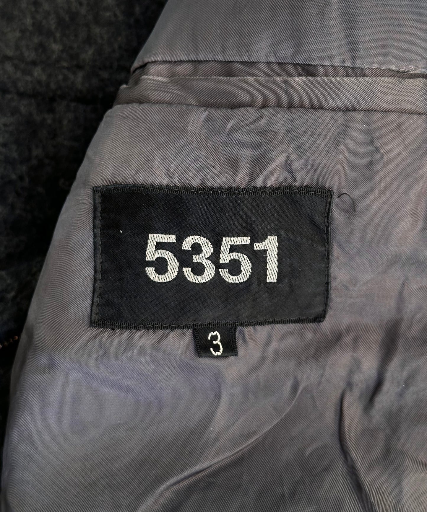 5351 Pour Les Hommes Early 00s Wool Stand Collar Coat