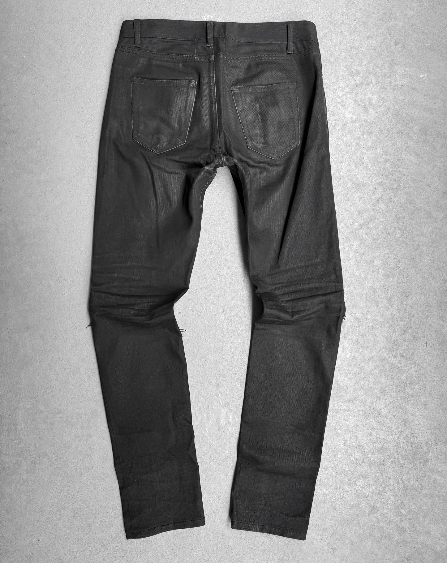 Saint Laurent Paris SS15 Light-wax ‘D02’ Ripped Knee Skinny Denim
