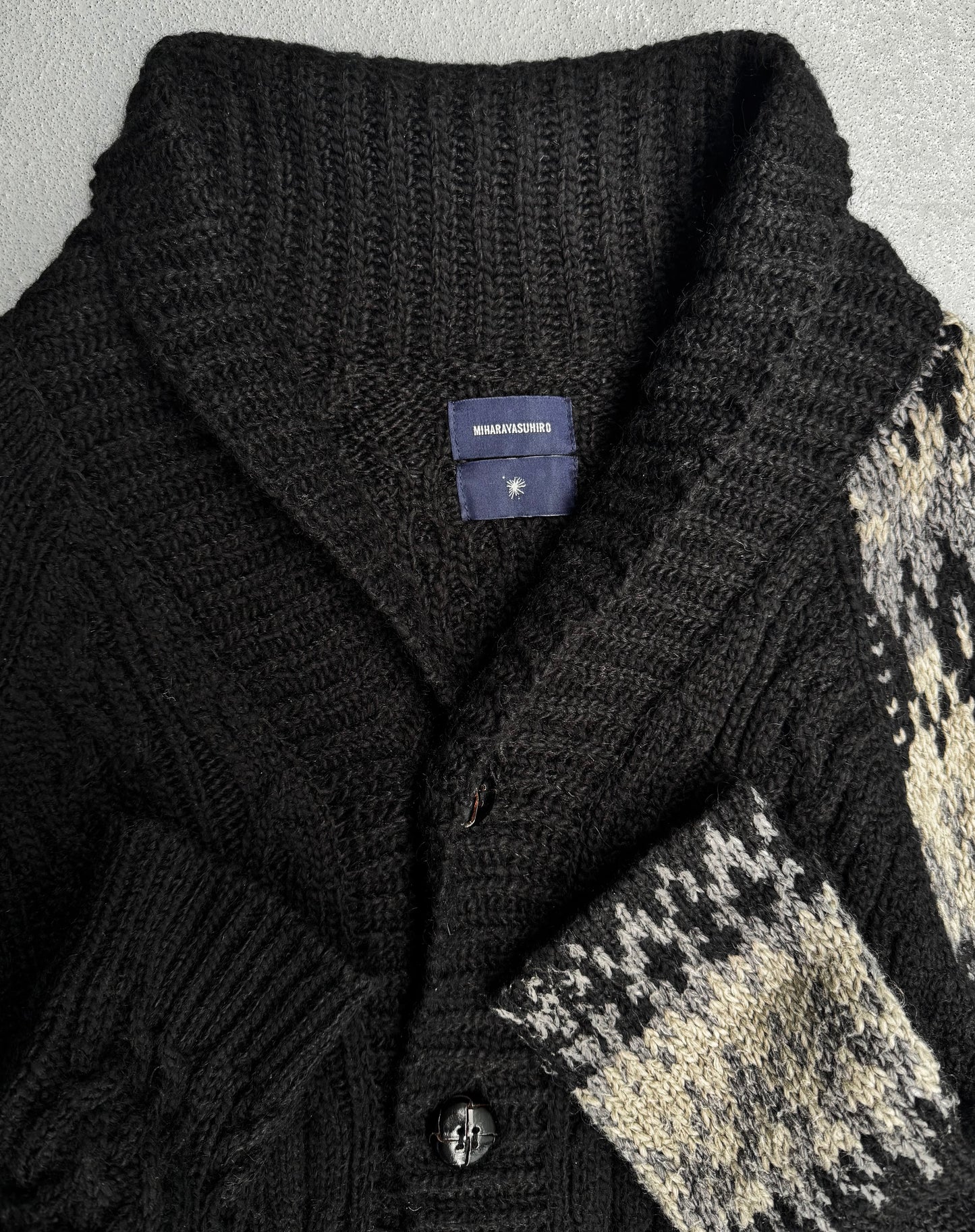 MiharaYasuhiro AW12 Nordic Mohair Knitted Cardigan