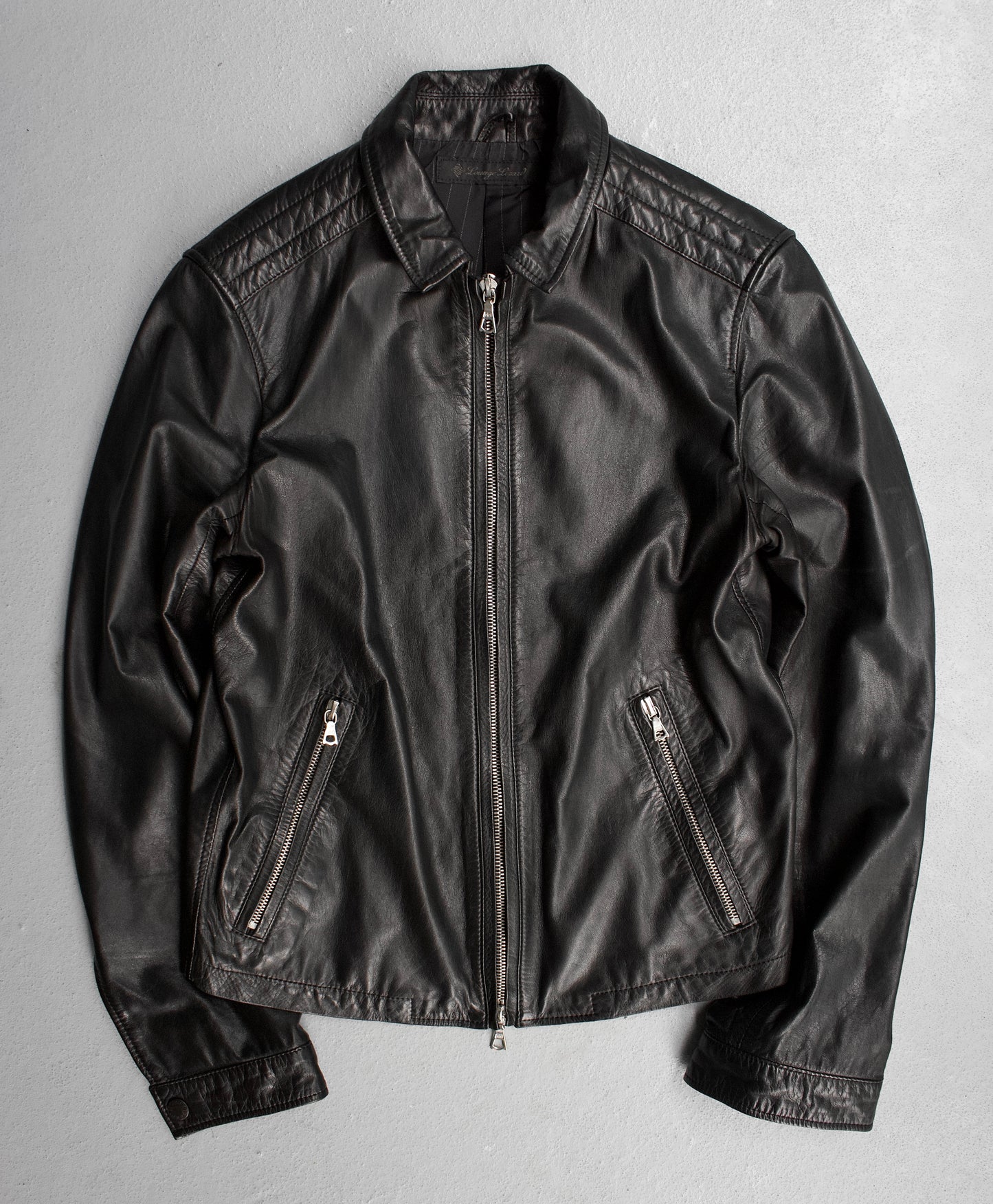 Lounge Lizard 00s Calfskin Cafe Racer Jacket