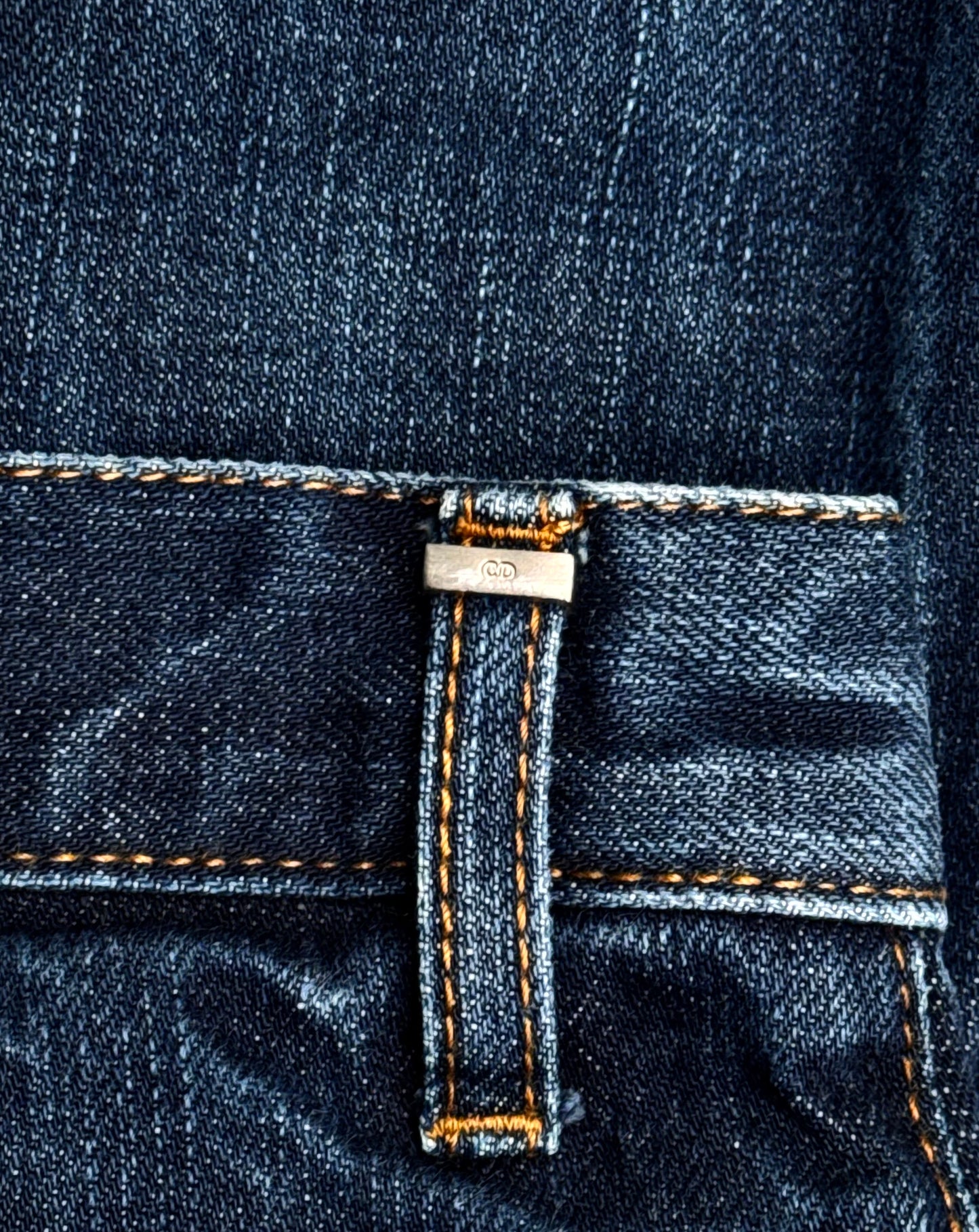DIOR HOMME Early 00s Washed Indigo Bootcut Straight Denim
