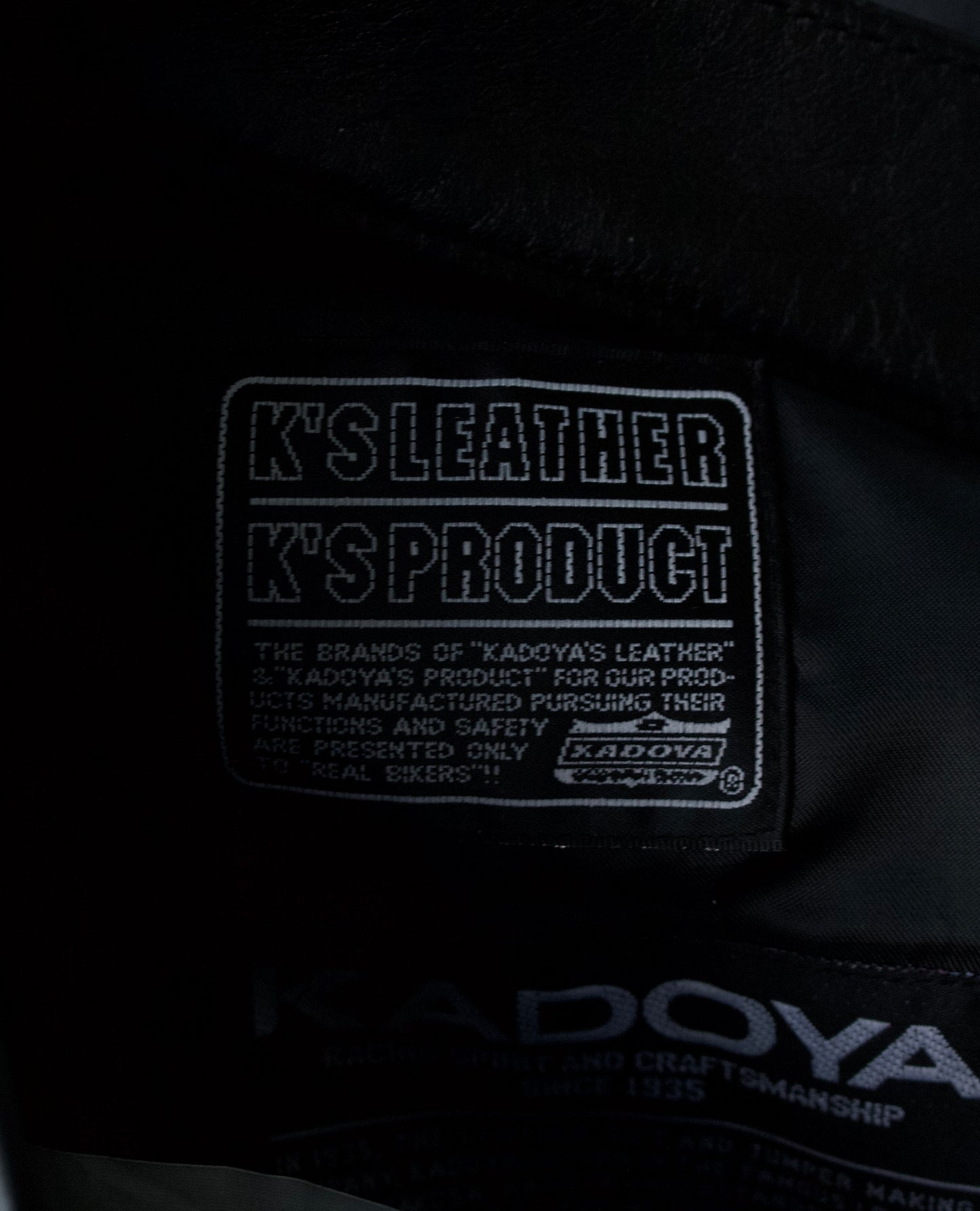 KADOYA K’s Leather 00s Bootcut Leather Motorcycle Pants