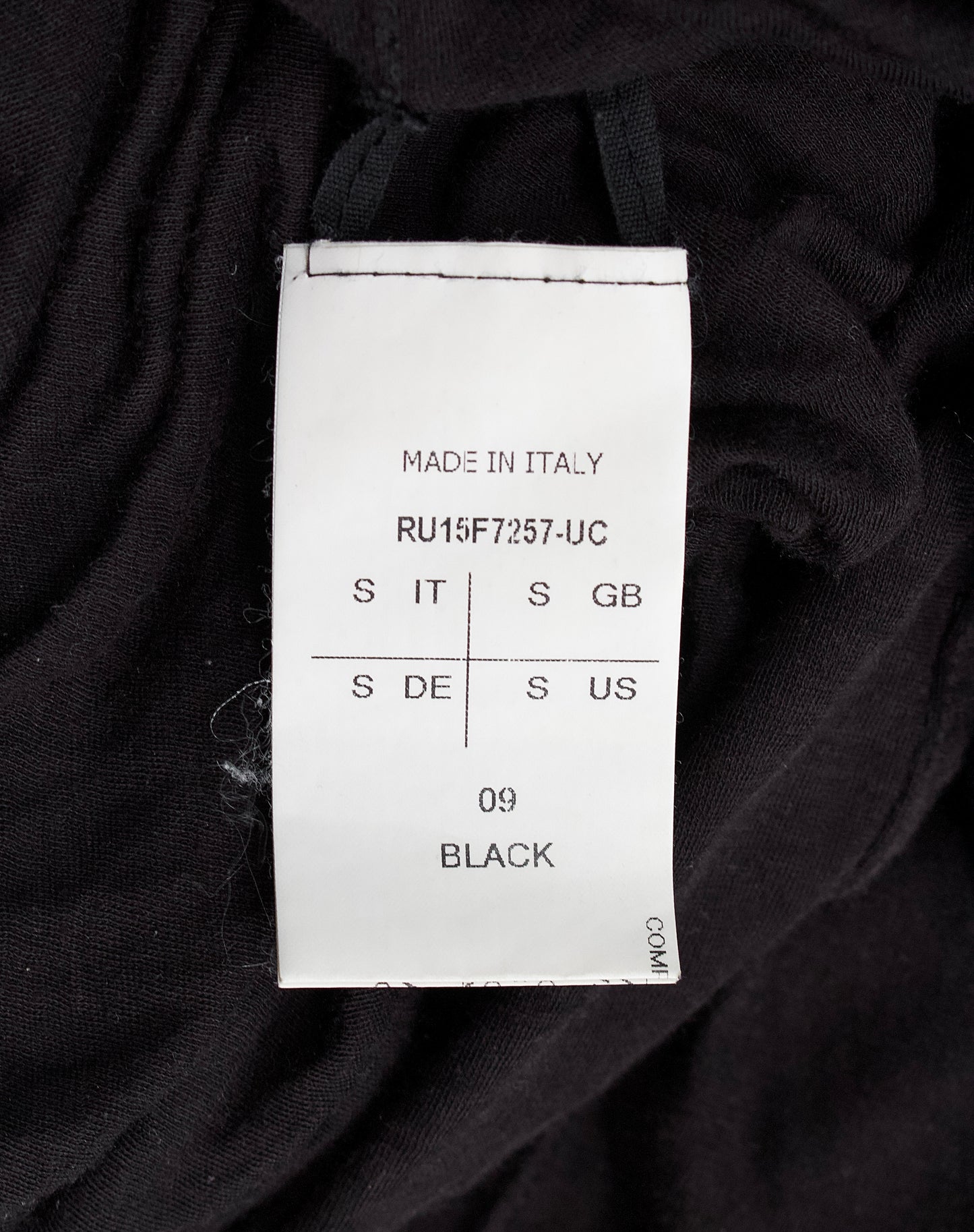 Rick Owens AW15 “SPHINX” Black Double-layered Long-sleeves