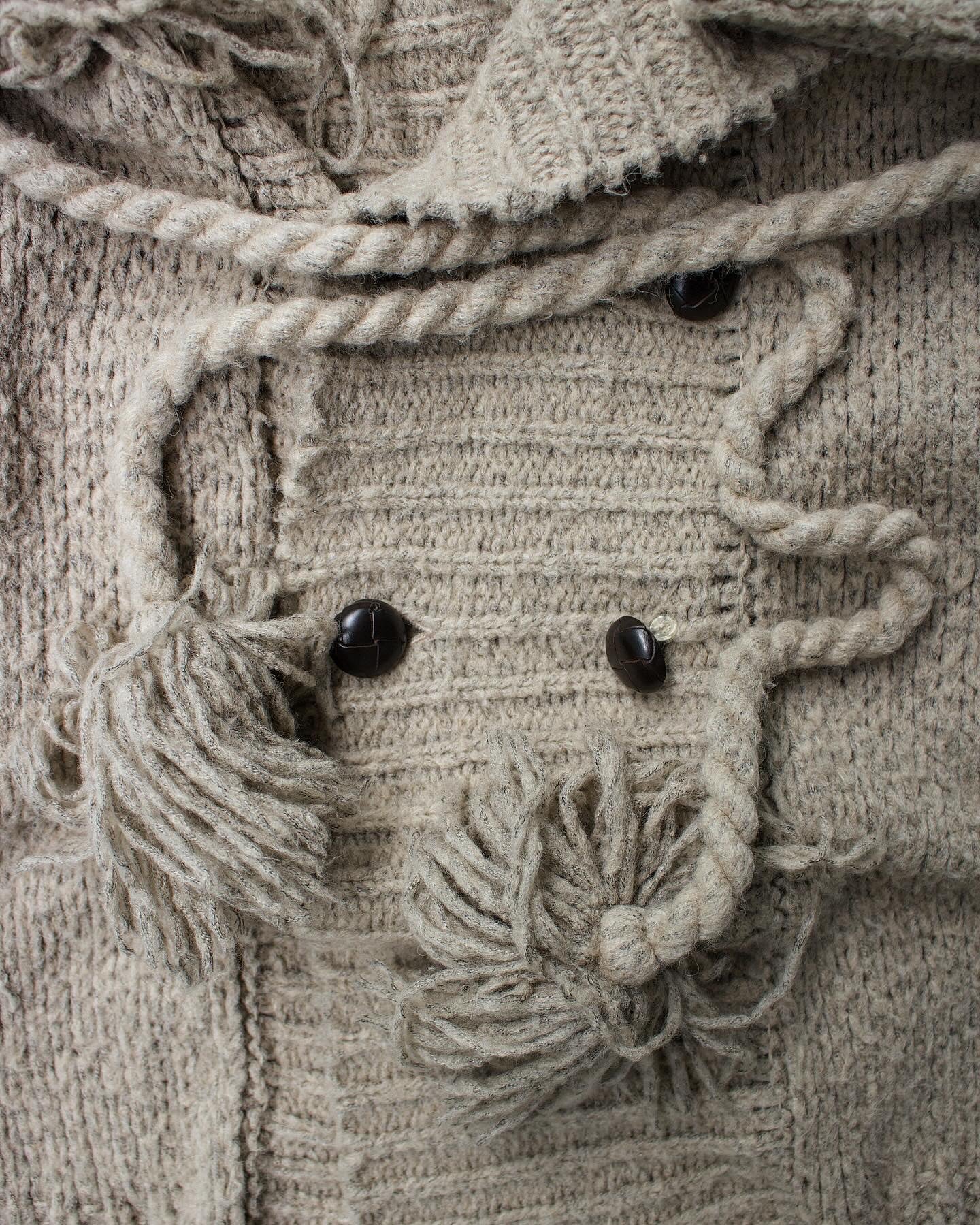 MiharaYasuhiro AW10 Distressed Wool-Knit Long Coat