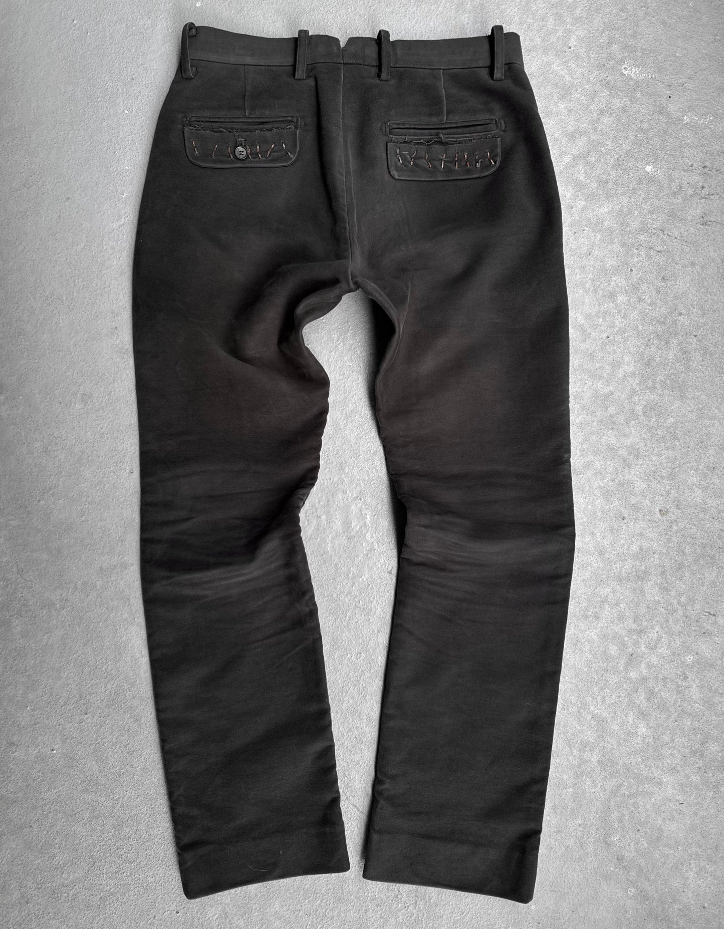 MiharaYasuhiro AW05 Back-Stapled Moleskin Trousers