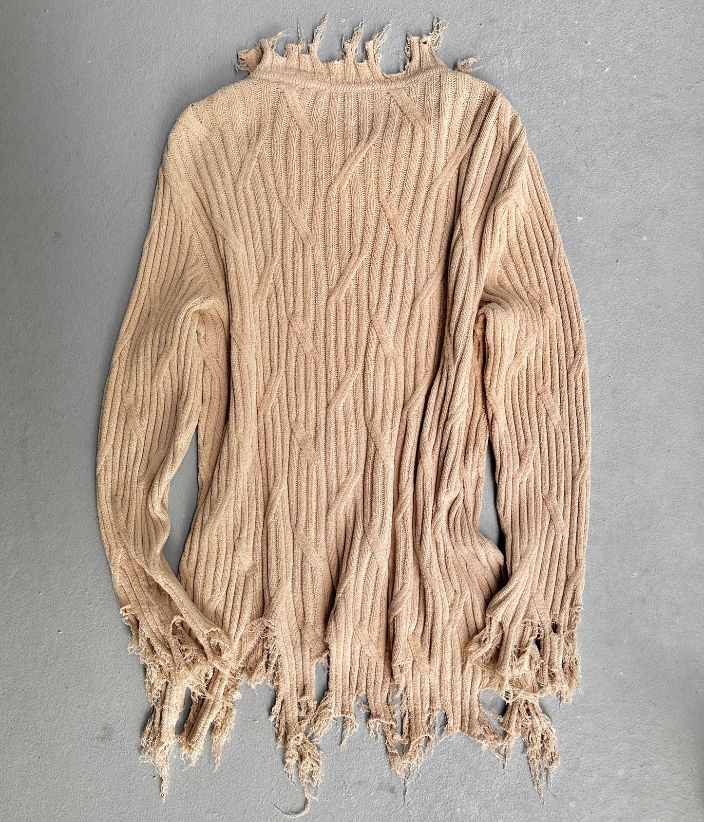 Kiko Kostadinov SS23 ‘ZLATYU’ Cedid Distressed Sweater