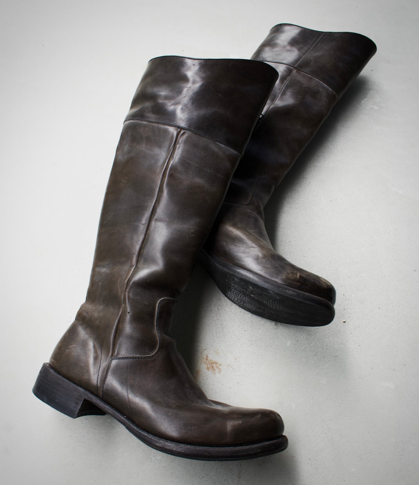 Isamu Katayama "BACKLASH" Over-dyed Horse Riding Boots