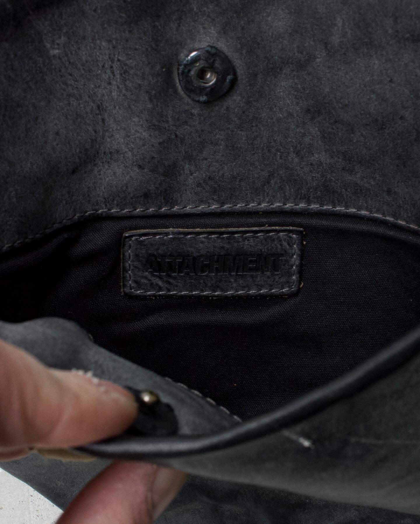 ATTACHMENT by Kazuyuki Kumagai Early 00s Cowhide Leather Vachetta Waist-bag