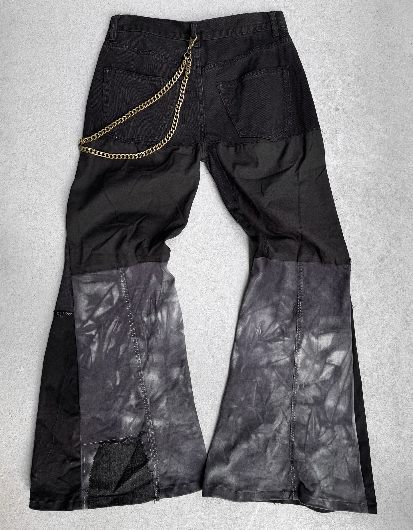 MOTIF Reconstructed ‘Ashes’ Bell-bottom Flare Pants