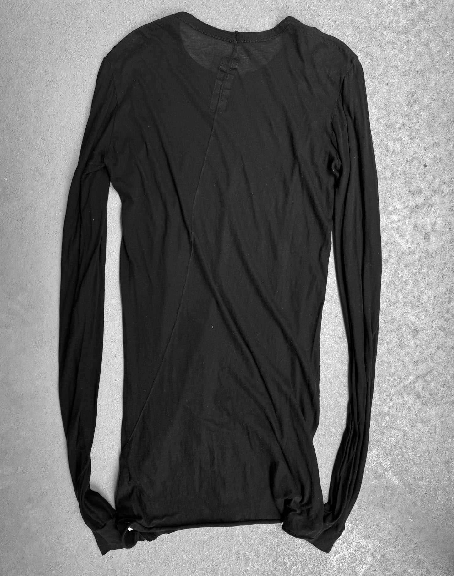 Rick Owens AW12 “MOUNTAIN” Black Sheer Unstable Long-sleeves